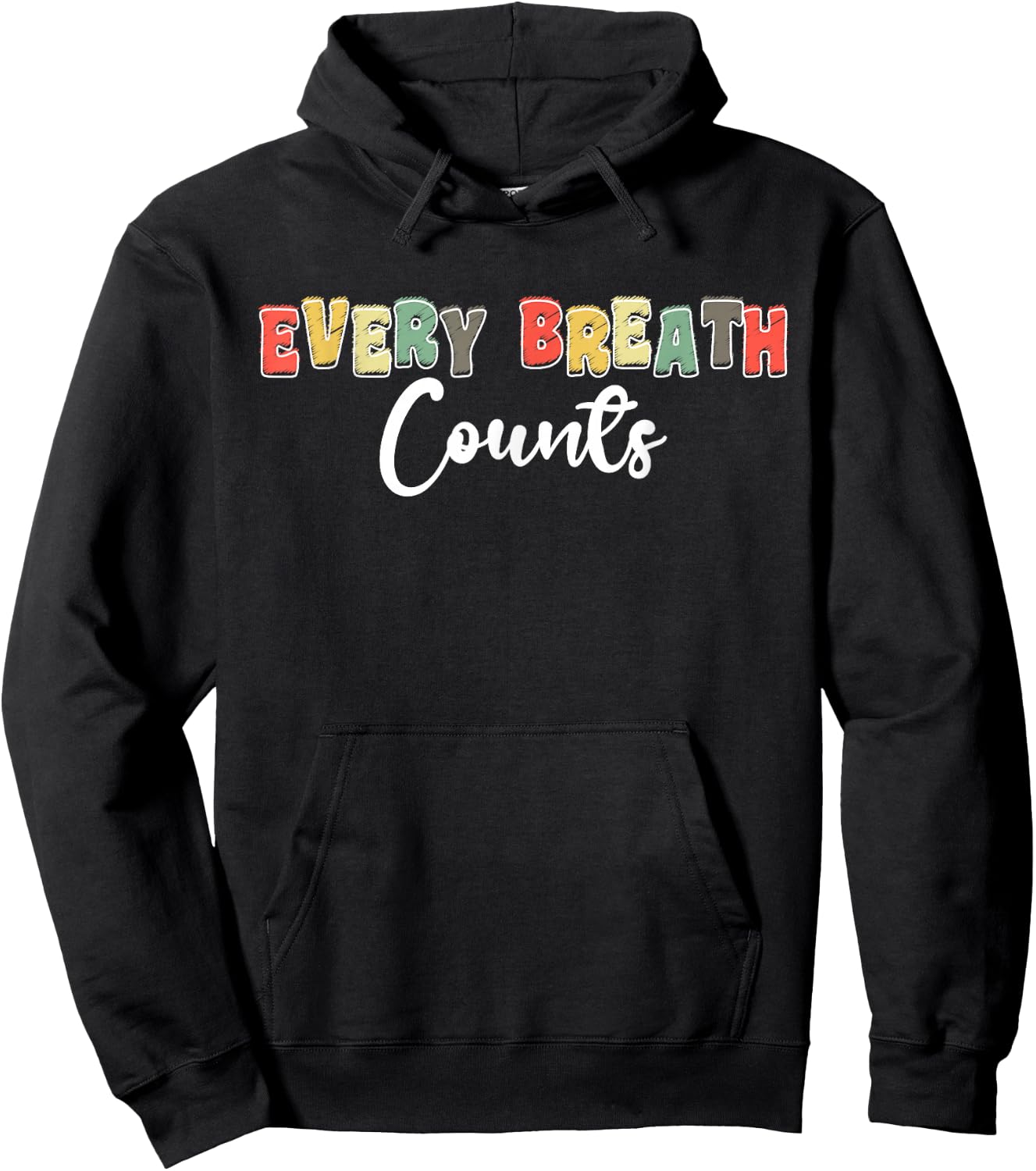 Every Breath Counts Respiratory Therapist Hoodie - Hoodie | Black