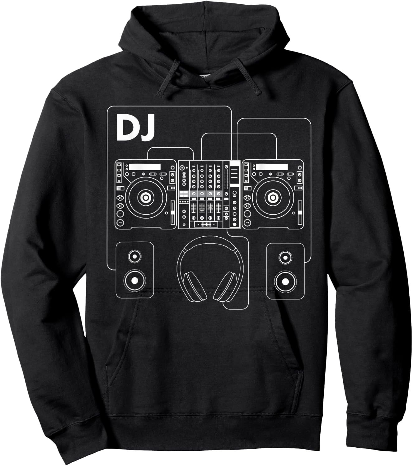 DJ Setup - DJ Graphic Hoodie - Hoodie | Black