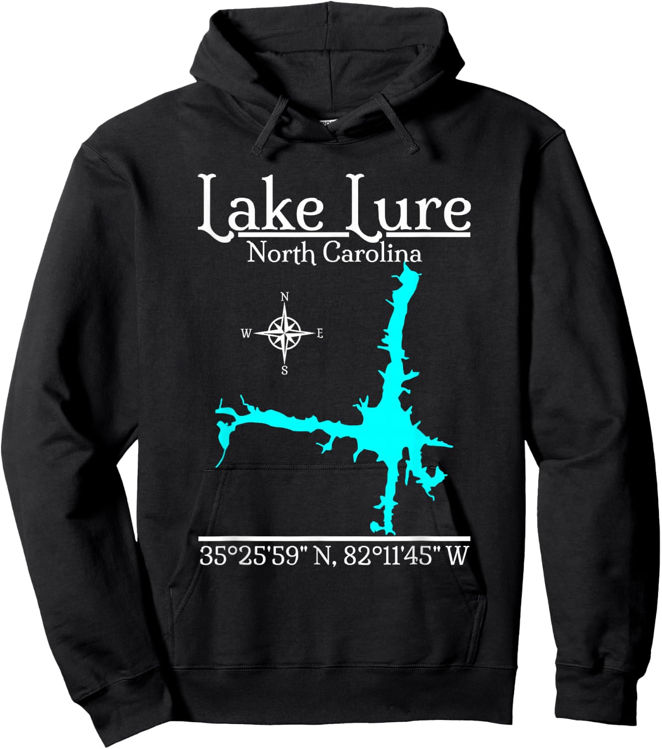 Lake Lure, North Carolina Hoodie - Hoodie | Black