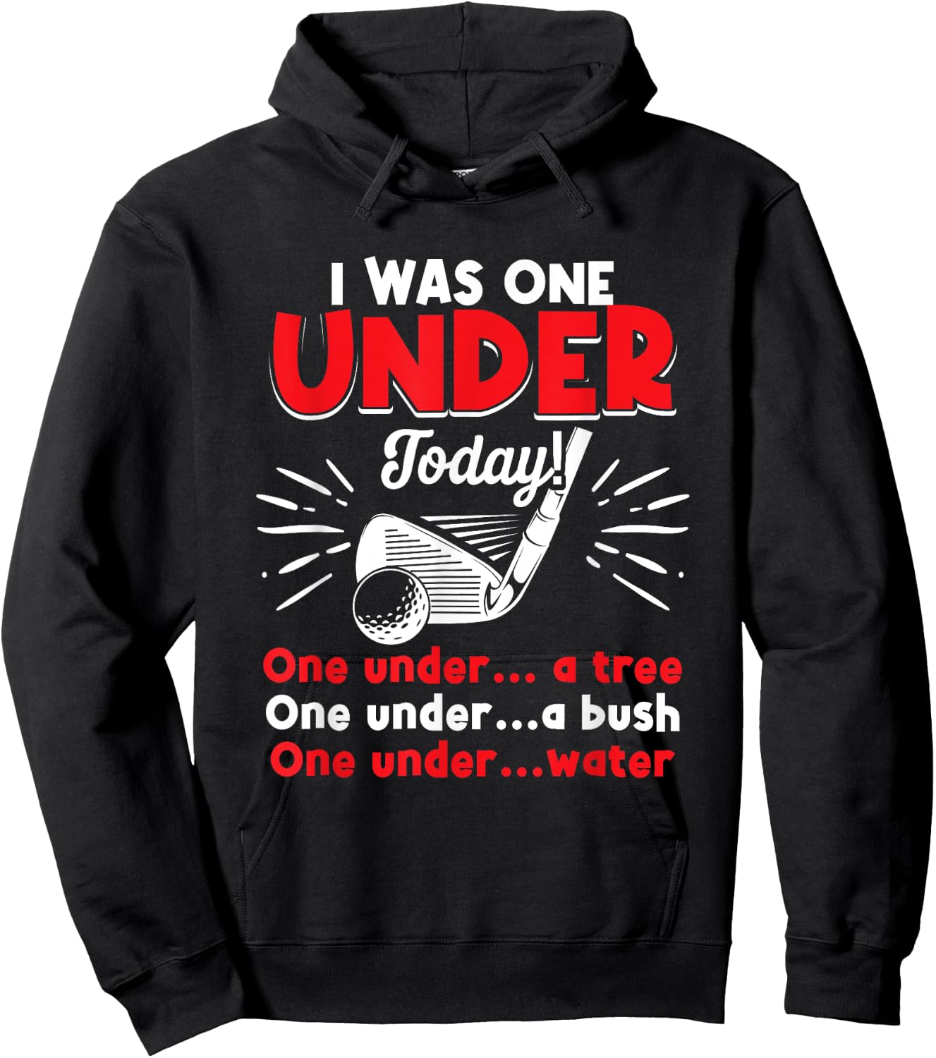 Golf Player Word Game Golf Golf Hoodie - Hoodie | Black