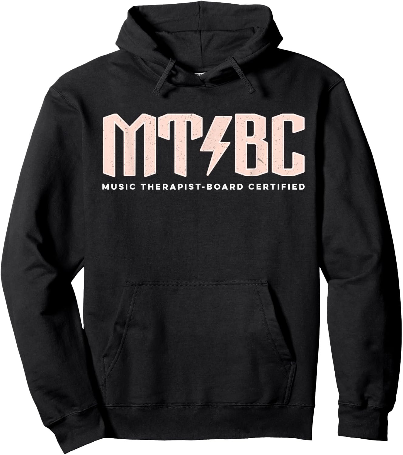 MT-BC: Music Therapist-Board Certified funny Music Therapist Hoodie - Hoodie | Black