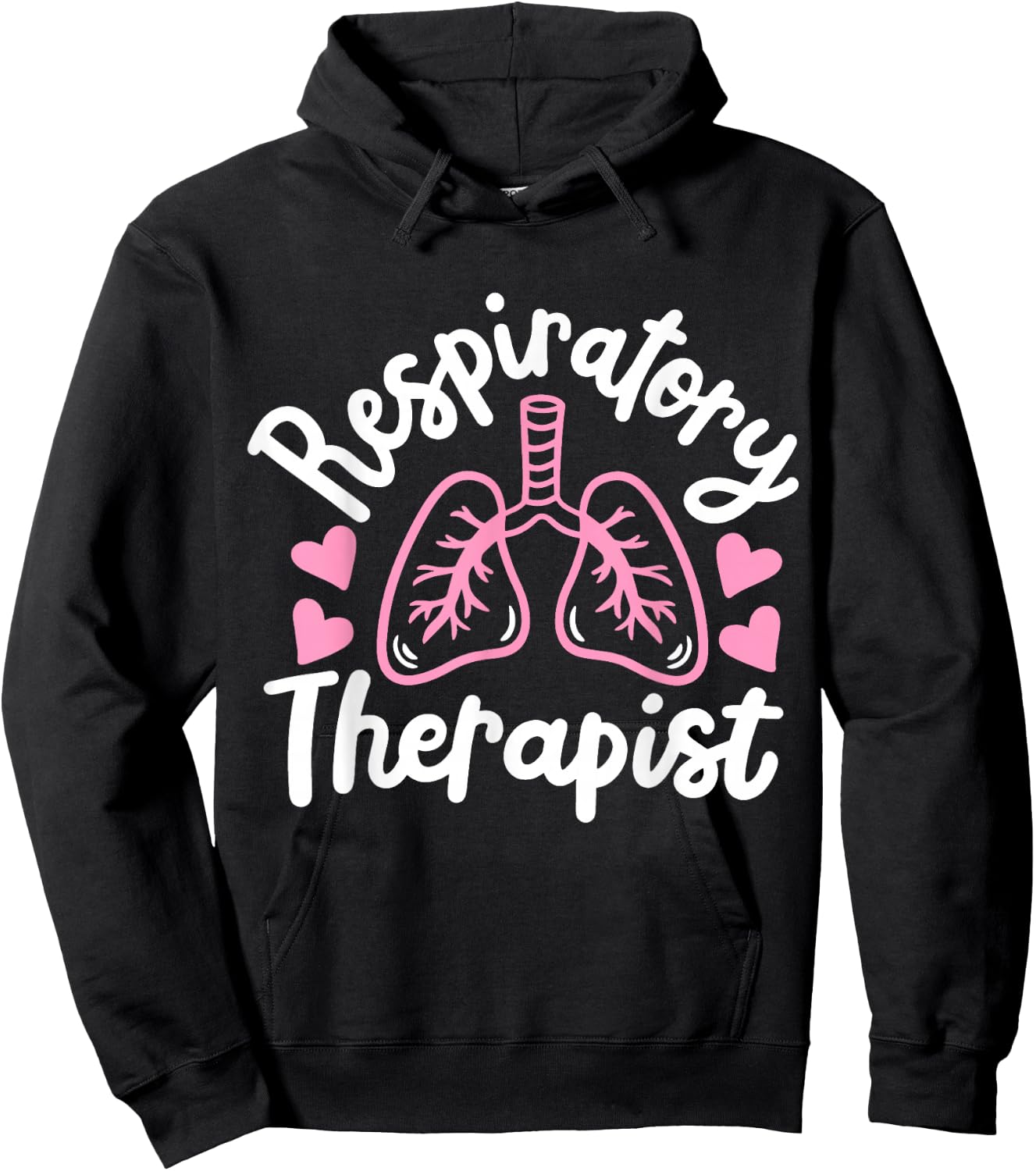 RT Squad Co. Respiratory Therapist RT Registered Hoodie - Hoodie | Black