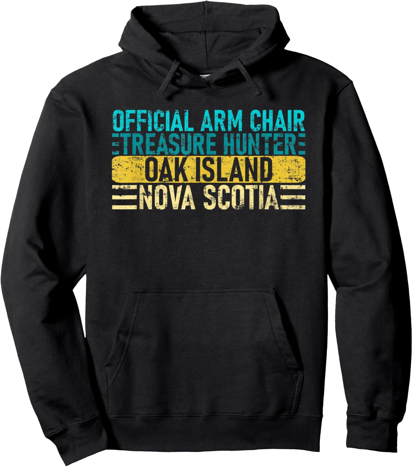 Official Arm Chair Treasure Hunter - Nova Scotia Oak Island Hoodie - Hoodie | Black