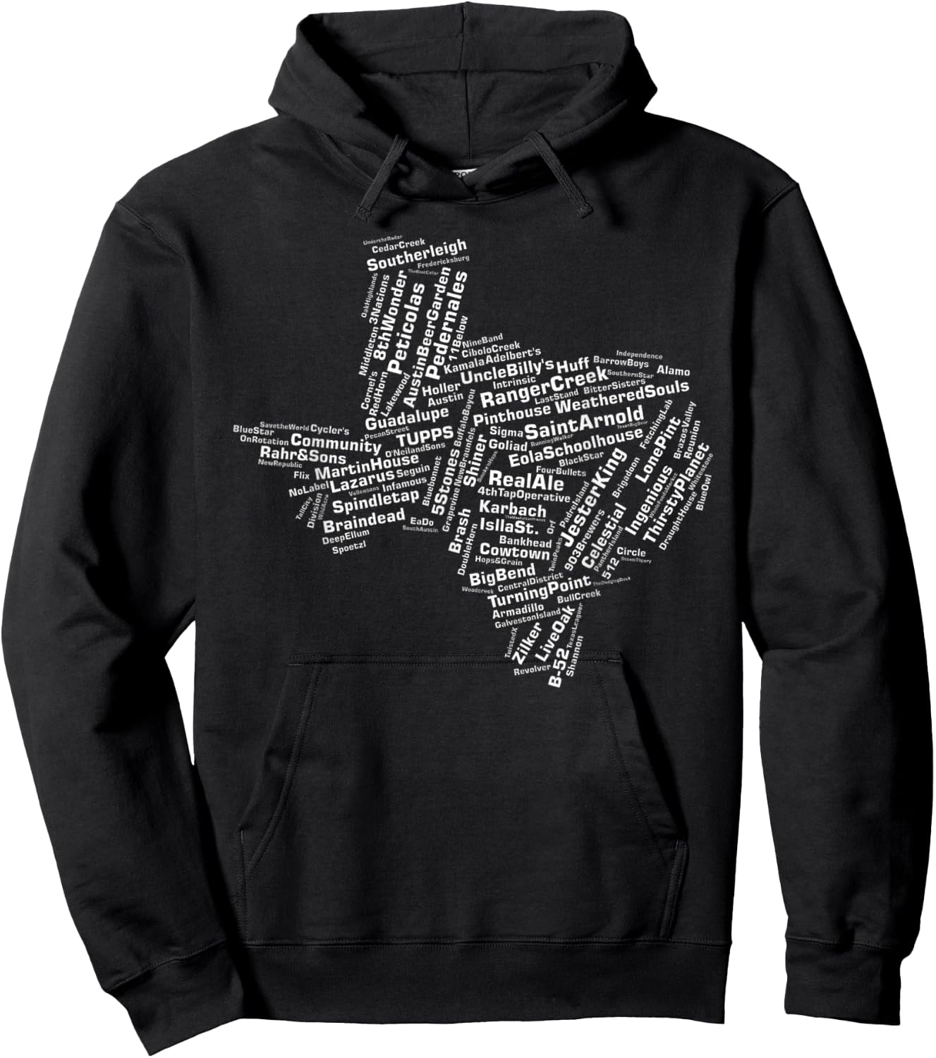 Texas Breweries Hoodie - Hoodie | Black