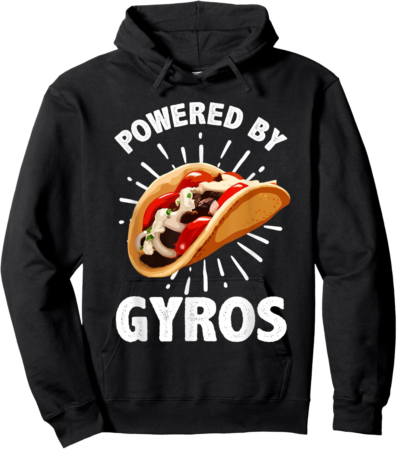 Cool Gyro Women Gyros Greek Food Kebab Meat Lovers Hoodie - Hoodie | Black