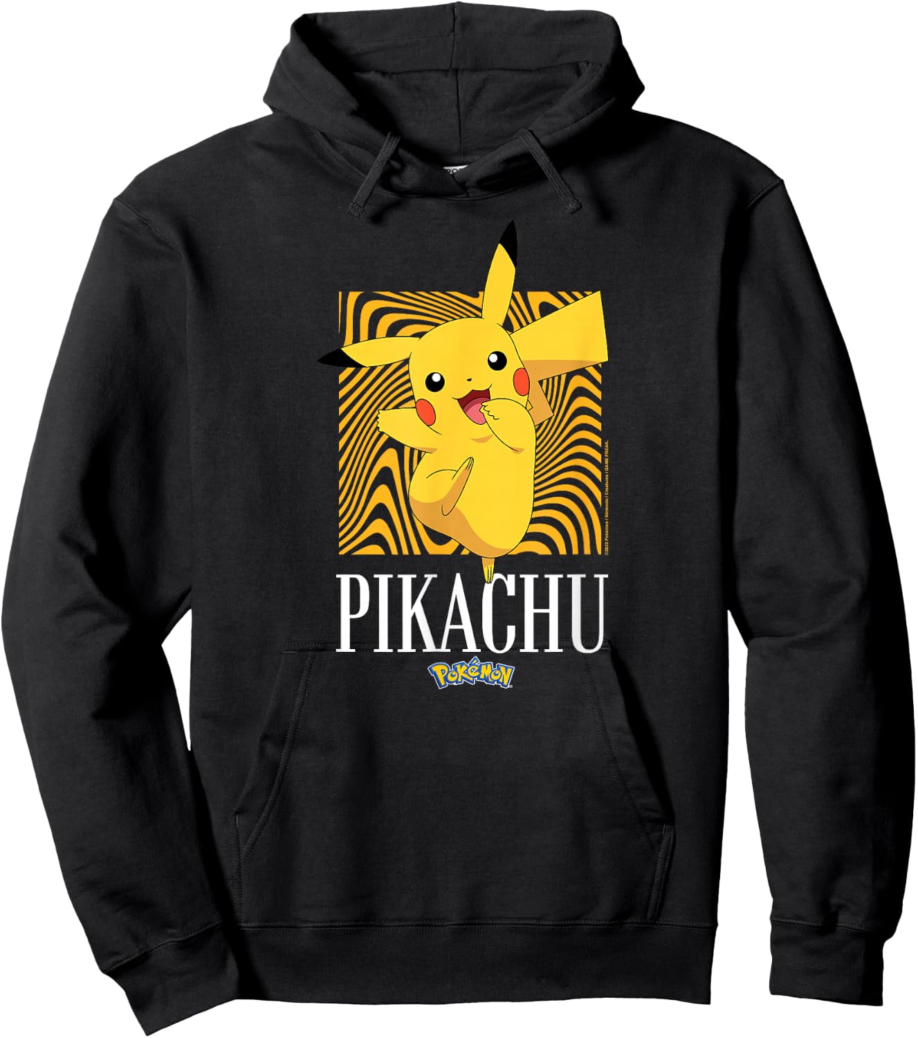 Pokémon - Pikachu Abstract Background Hoodie - Hoodie | Black