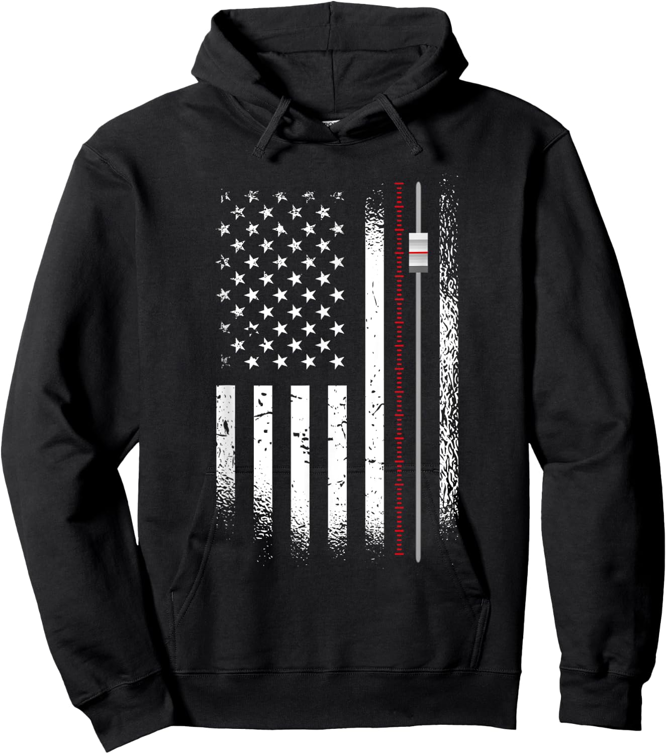Us Flag Sound Guy - American Audio Engineer Hoodie - Hoodie | Black