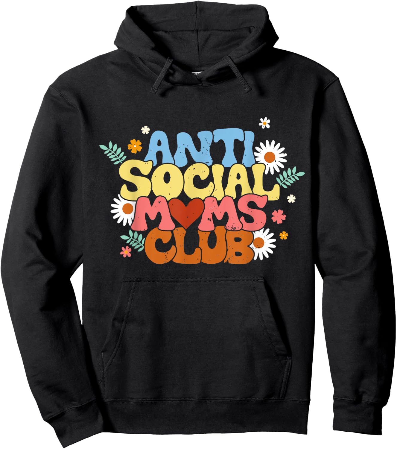 Anti Social Moms Club - Antisocial Mom Club Hoodie - Hoodie | Black