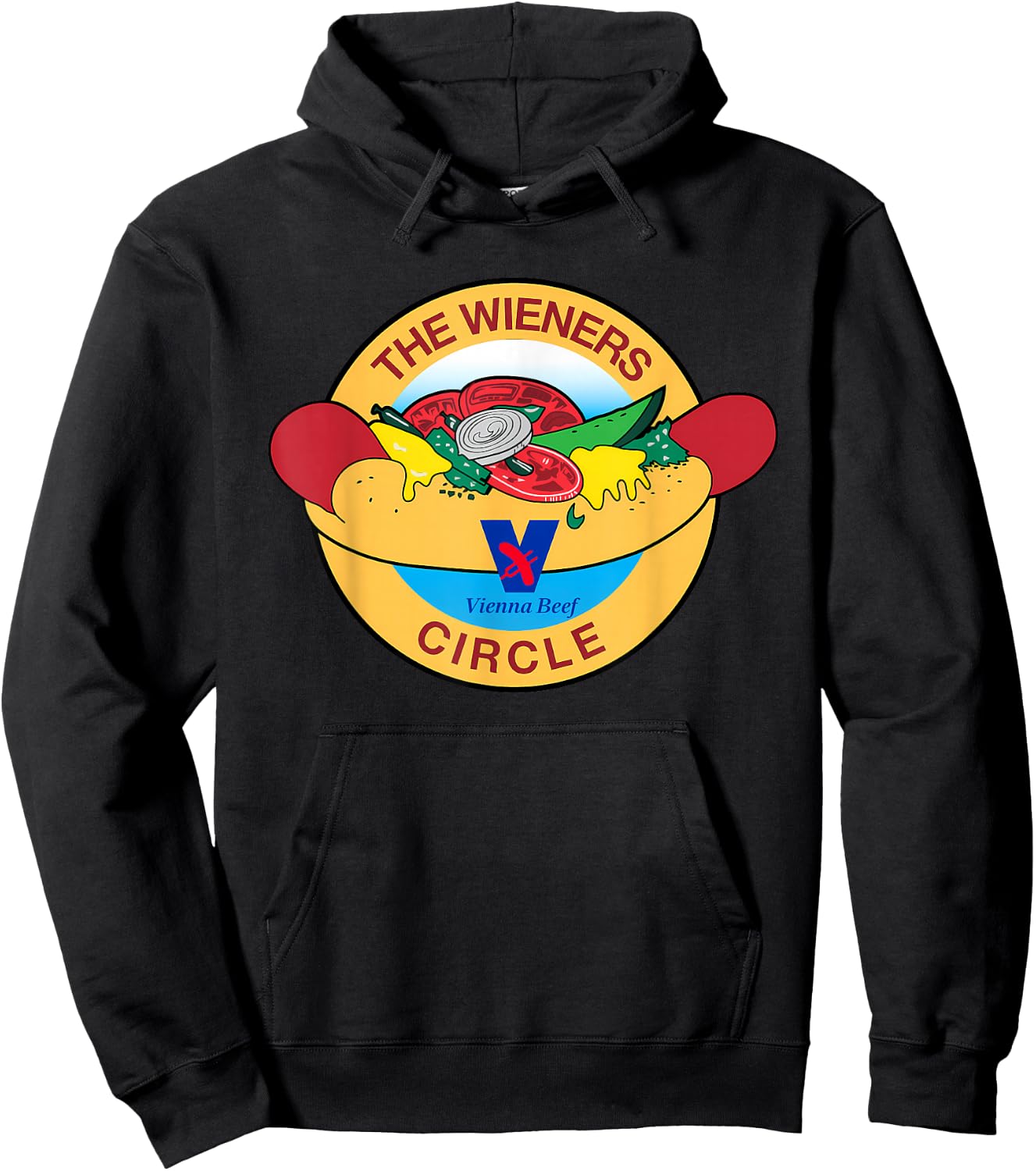 The Wieners Vienna Beef Circle Apparel Hoodie - Hoodie | Black