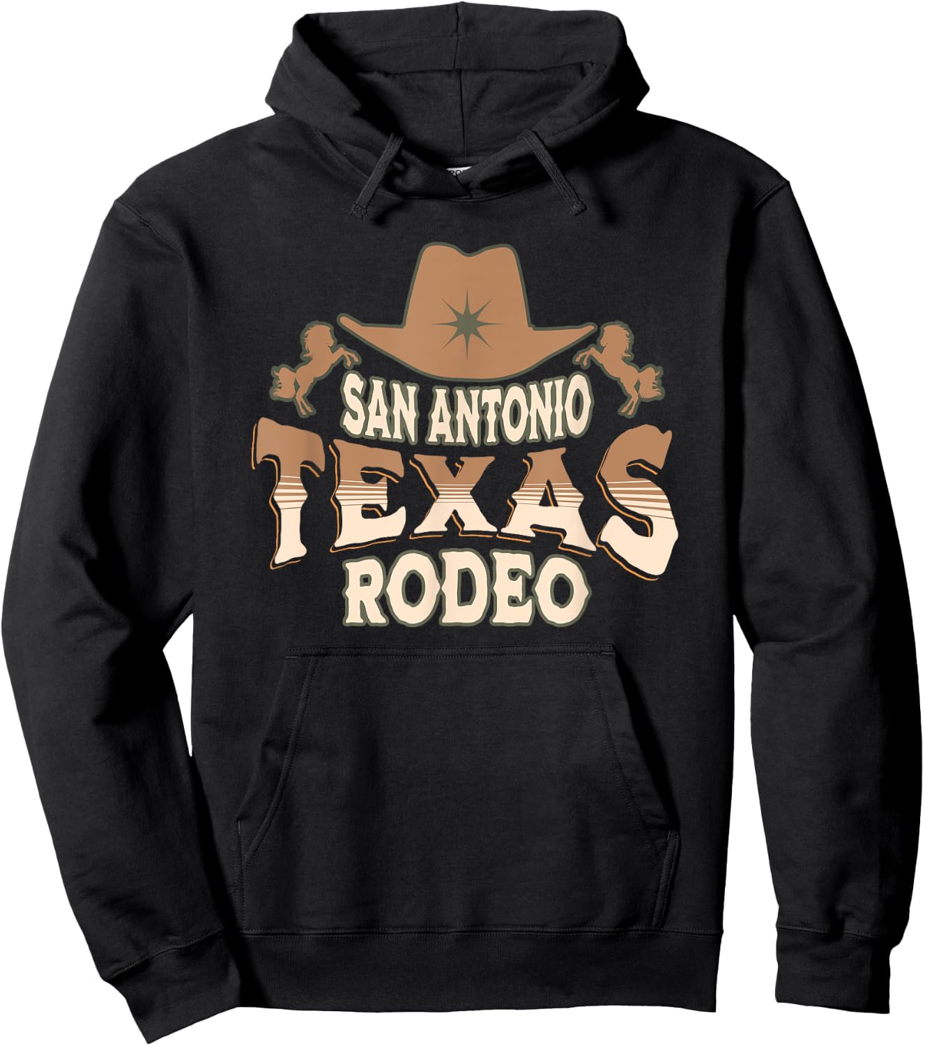 San Antonio Texas Rodeo Hoodie - Hoodie | Black