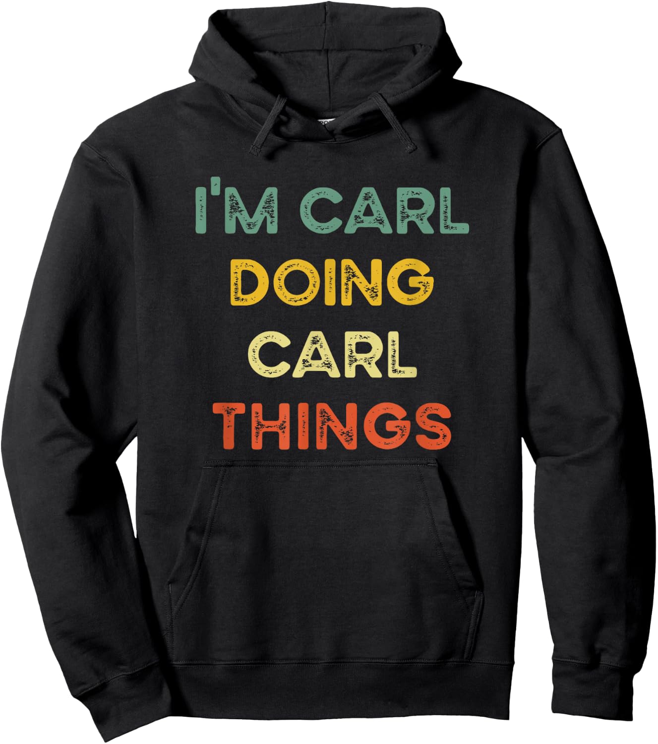 I'm Carl Doing Carl Things Funny Christmas Idea Hoodie - Hoodie | Black