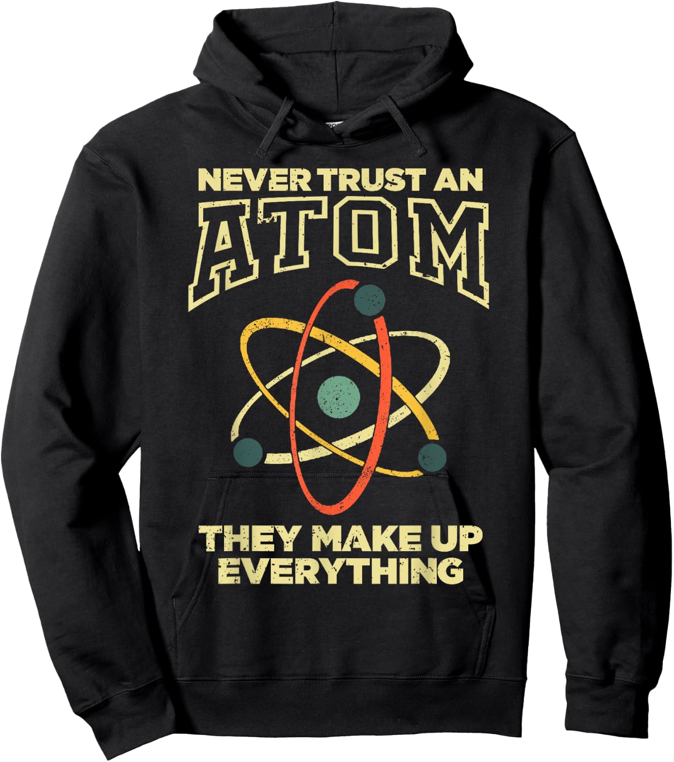 Funny Atom Art Men Women Stem Molecule Chemistry Teacher Hoodie - Hoodie | Black