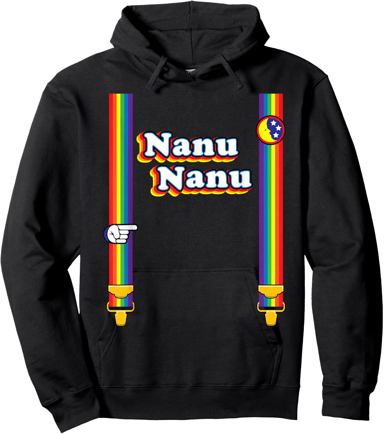 Nanu Nanu Retro 70s Hoodie - Hoodie | Black