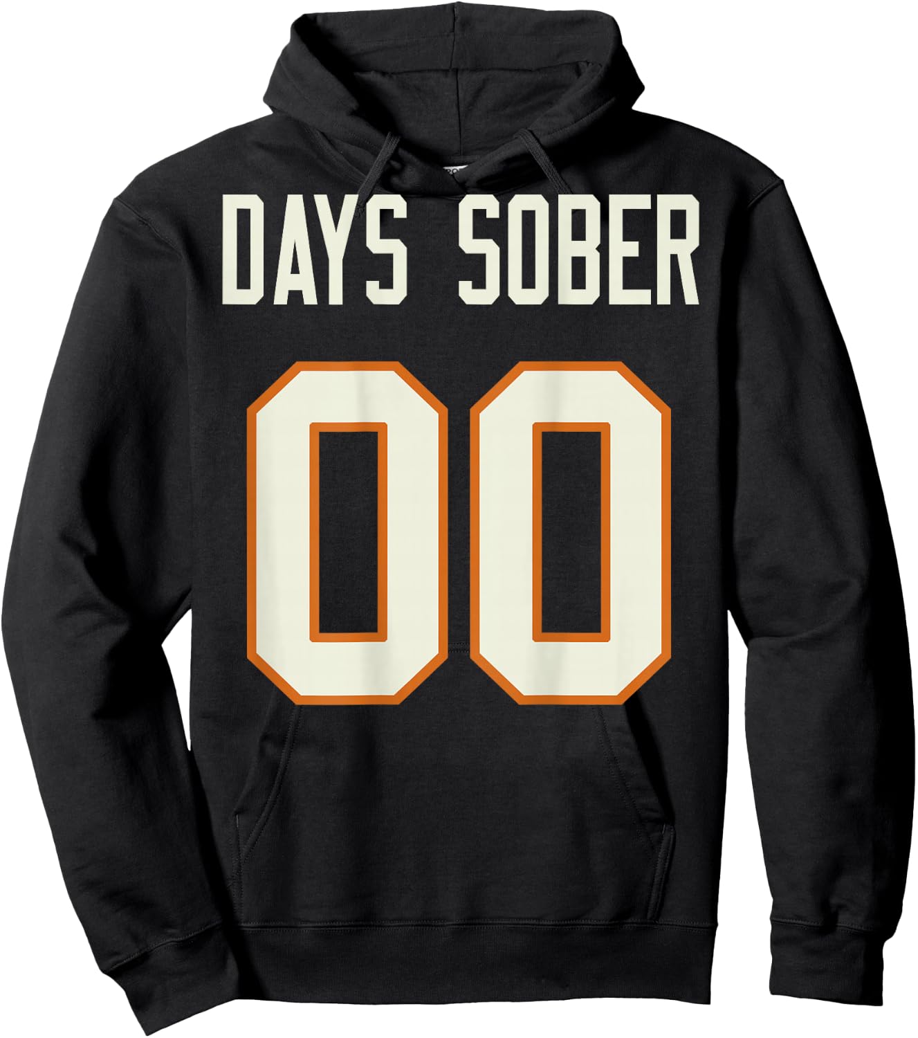 Days Sober 00 (on Back) Hoodie - Hoodie | Black