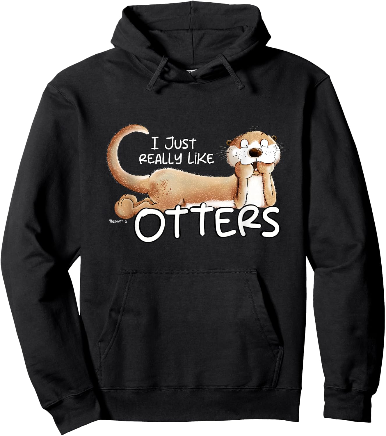 I Just Really Like Otters For Sea Otter Lover Hoodie - Hoodie | Black