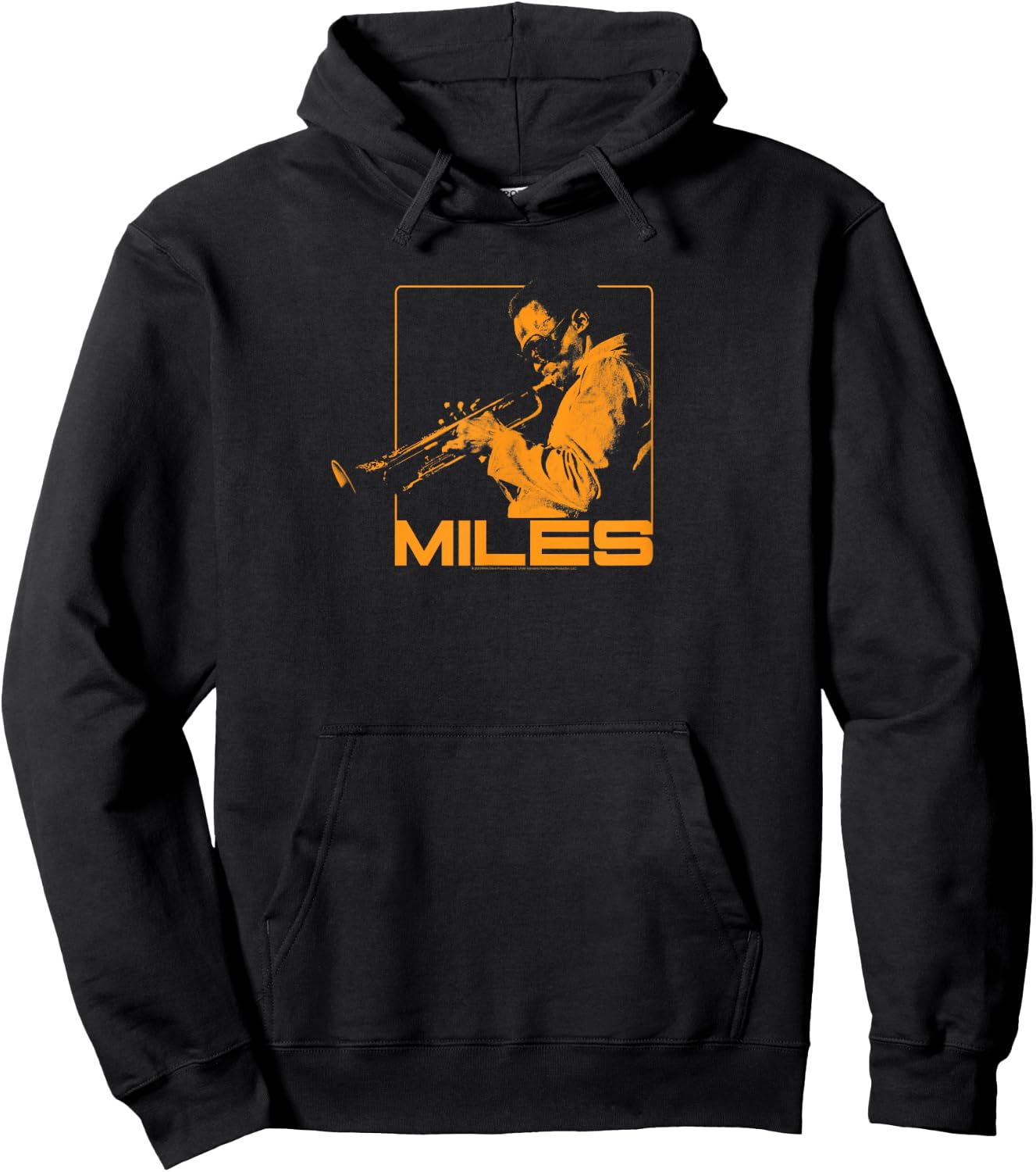 Miles Davis Jazz Music Orange Square Hoodie - Hoodie | Black