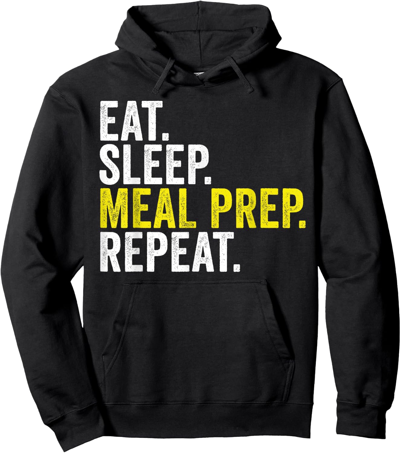 Eat Sleep Meal Prep Repeat Funny Meal Prepping Hoodie - Hoodie | Black
