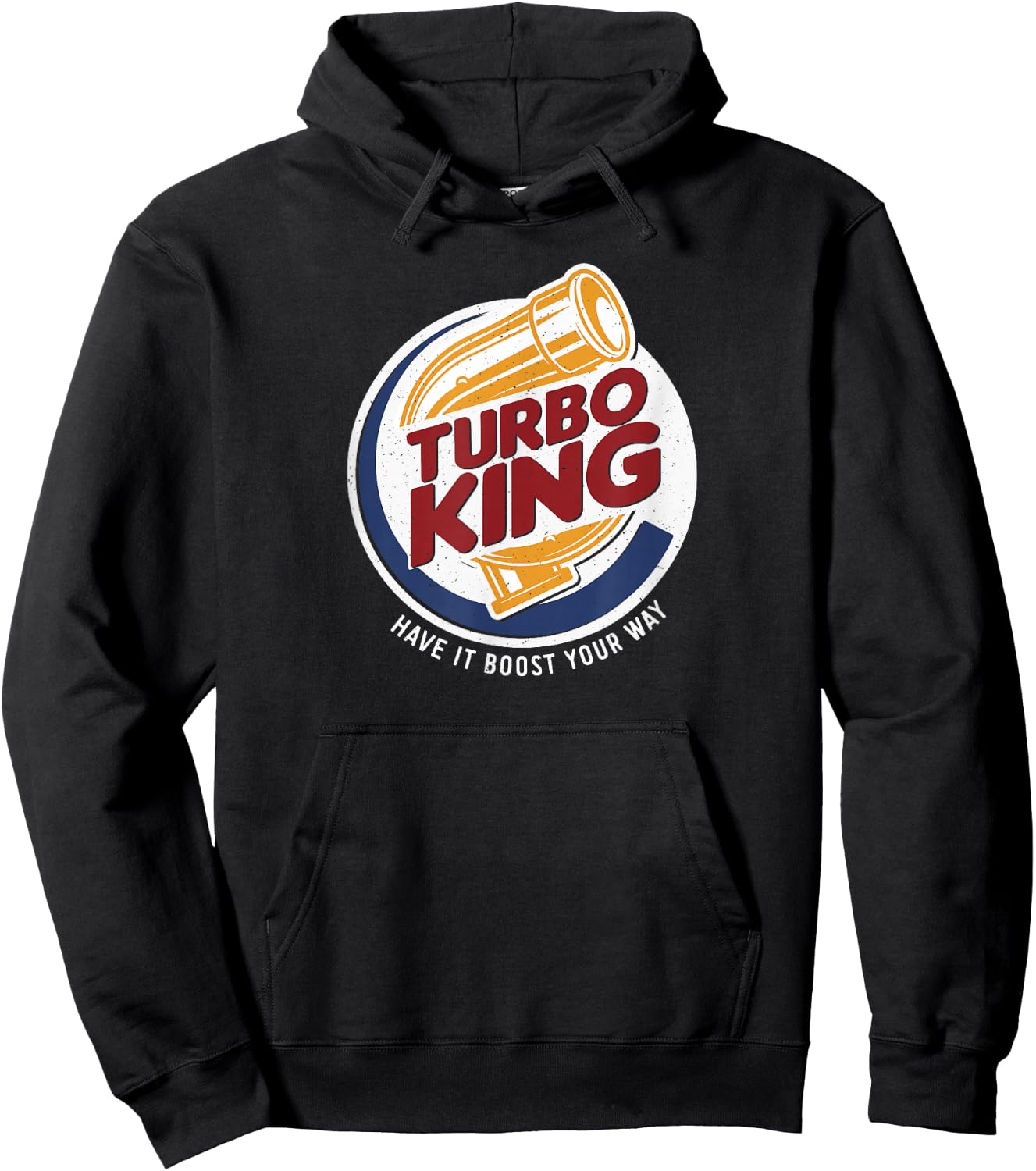 Vintage Turbo King - Drag Racing Hoodie - Hoodie | Black