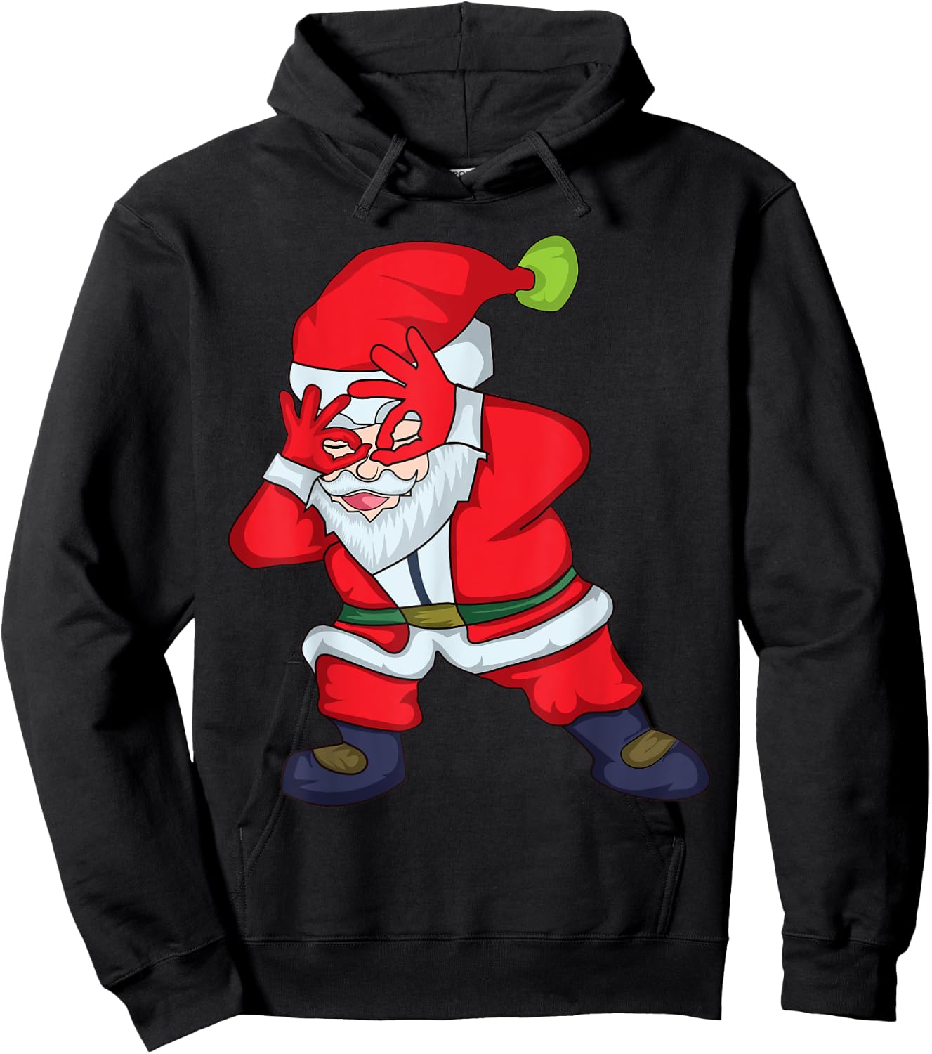 Christmas Santa Claus Griddy Dance Hoodie - Hoodie | Black