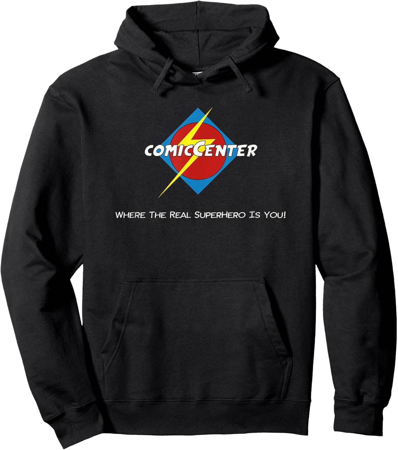 Comic Center Hoodie - Hoodie | Black