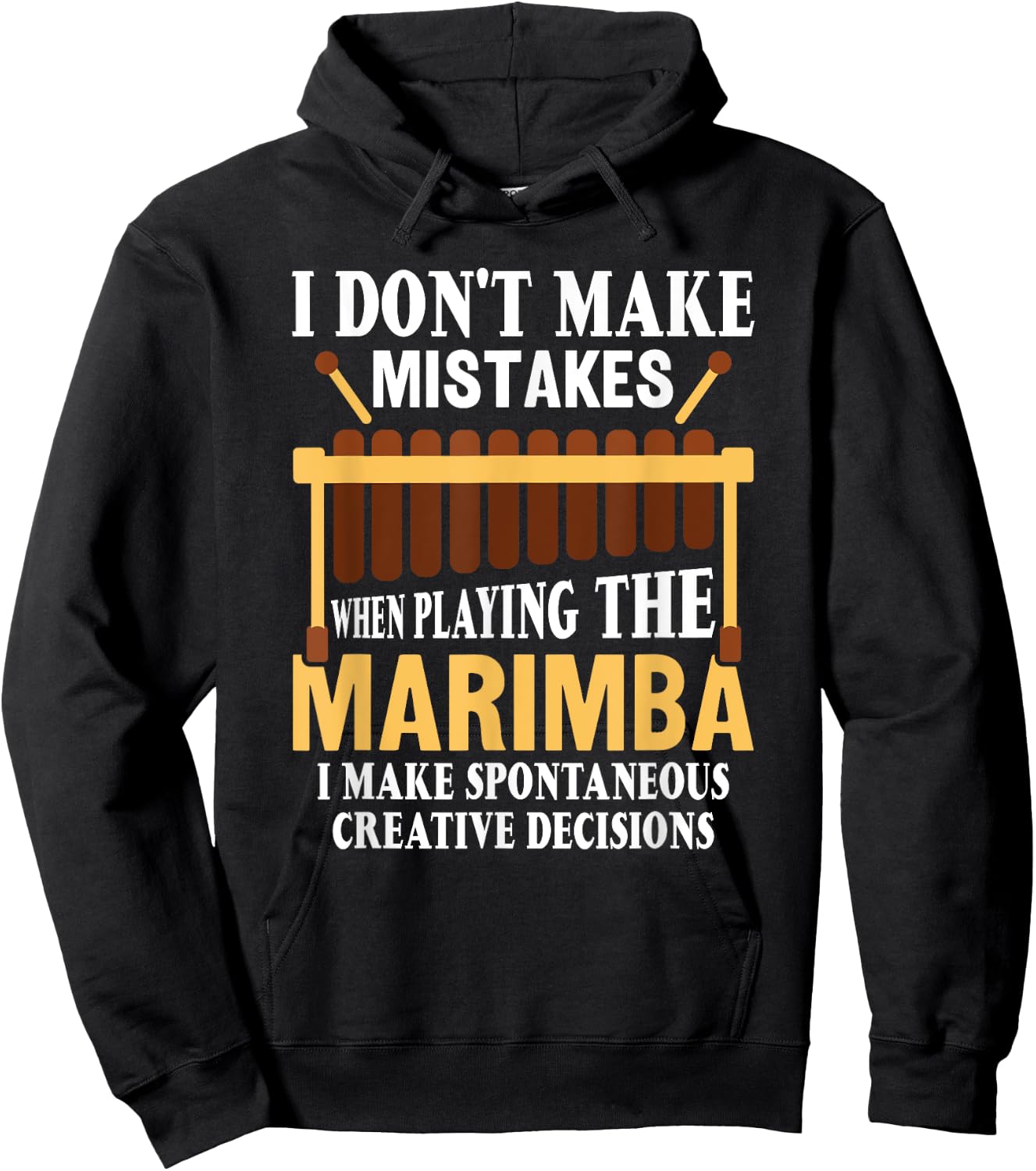 Ich mache keine Fehler Musiker Marimba Player Hoodie - Hoodie | Black