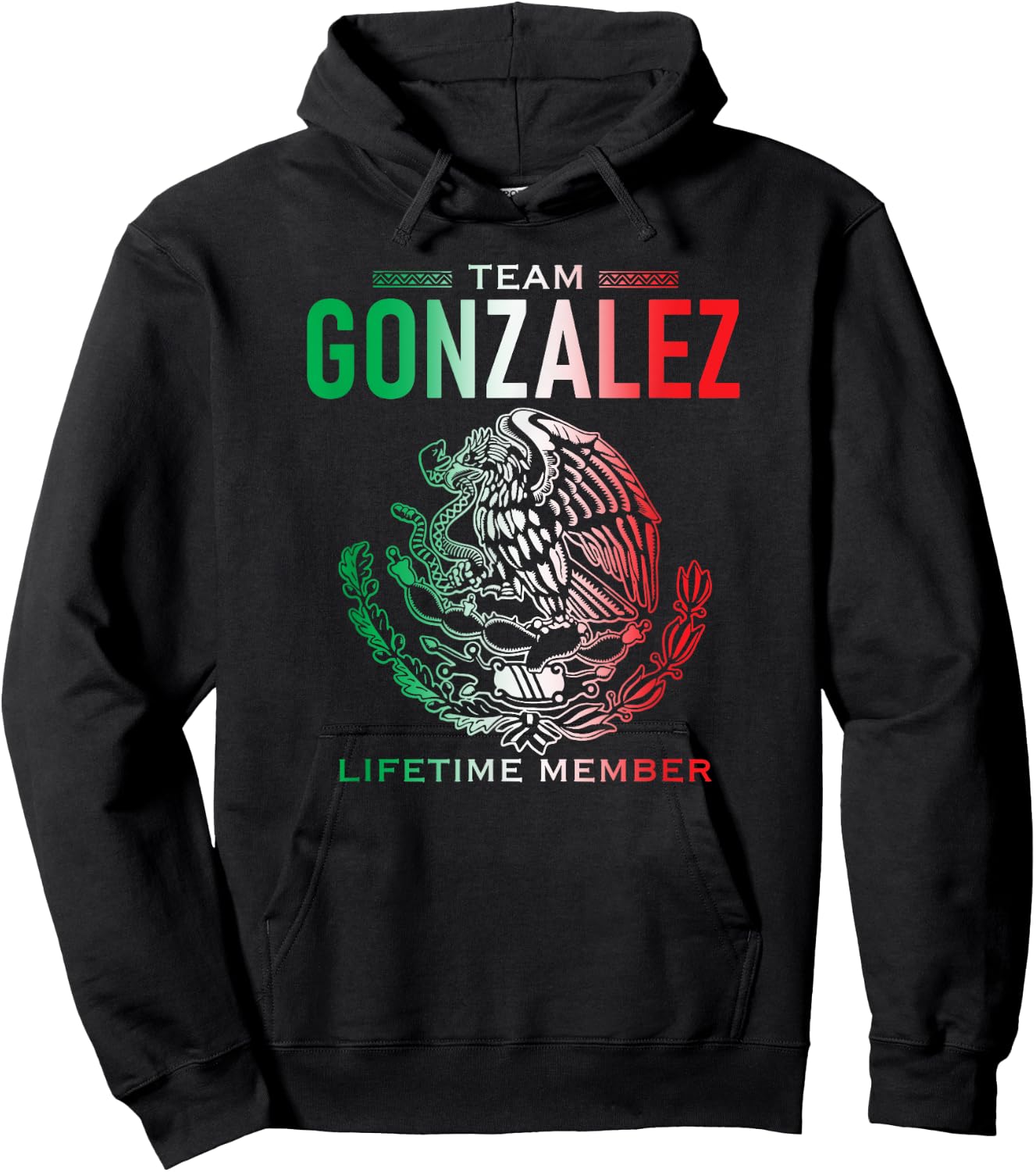 Team Gonzalez Lifetime Member Family Reunion Hoodie - Hoodie | Black