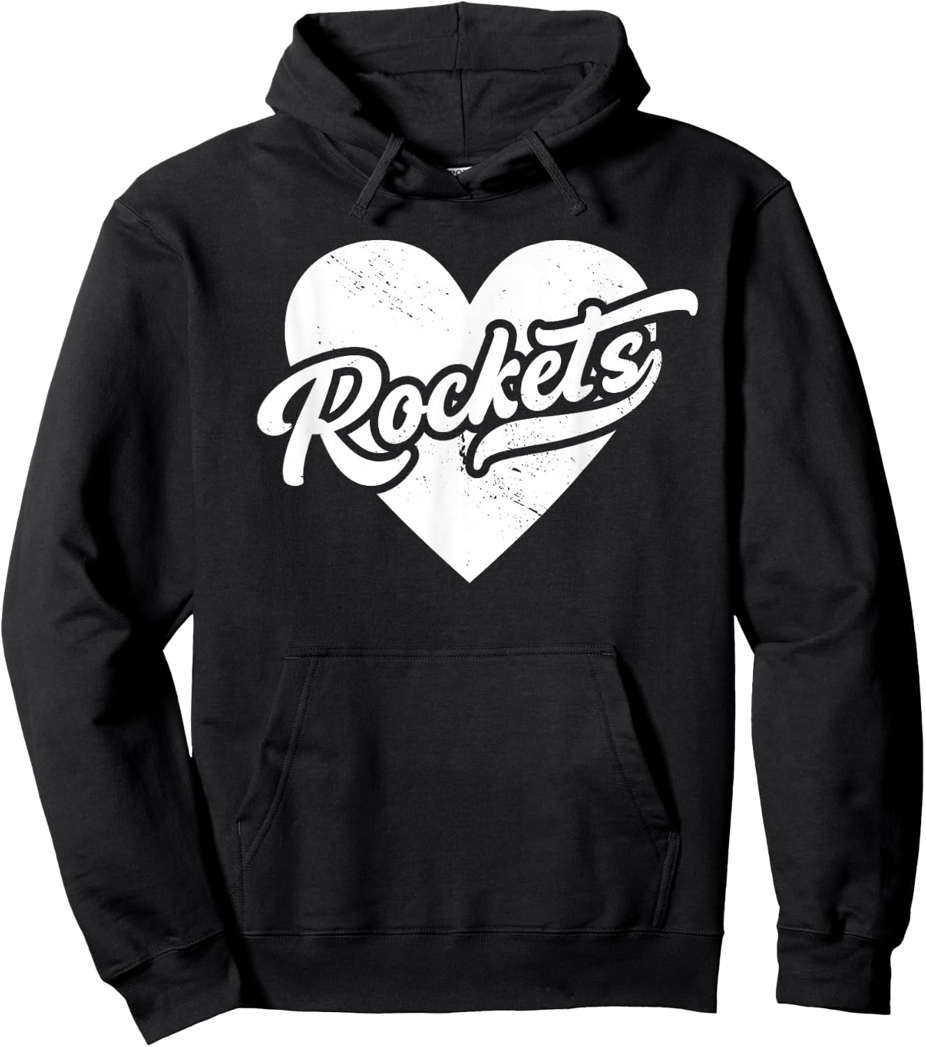 Vintage Rockets School Spirit Go Rockets Love Hoodie - Hoodie | Black