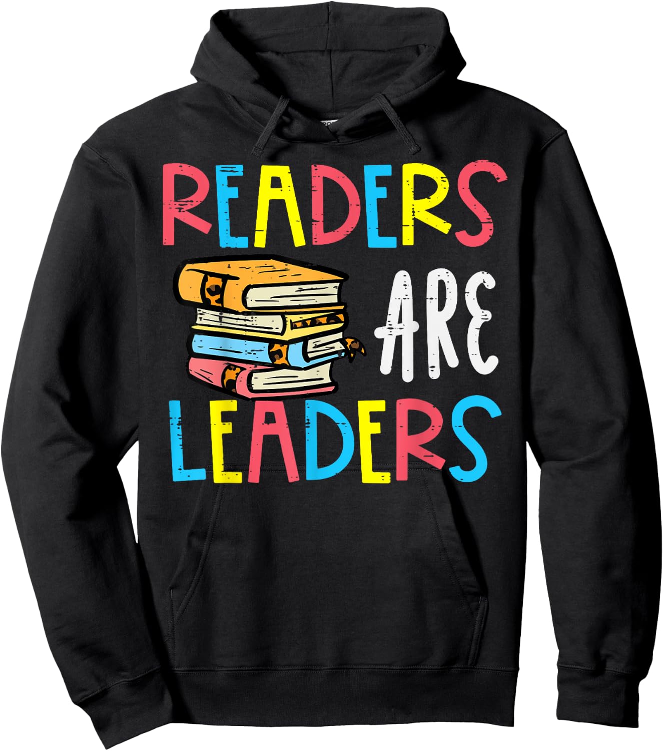 Readers Are Leaders Reading Book Lover Teacher Women Men Kid Hoodie - Hoodie | Black