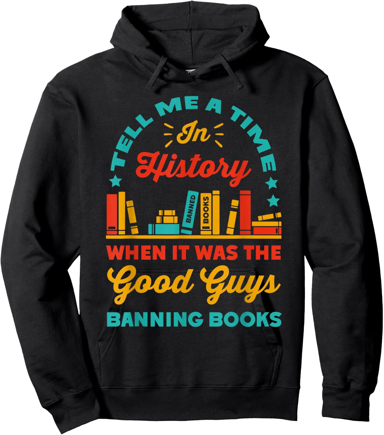 Banned Book Reader Bookworm Read Banned Books -Adults Black Small Hoodie - Hoodie | Black