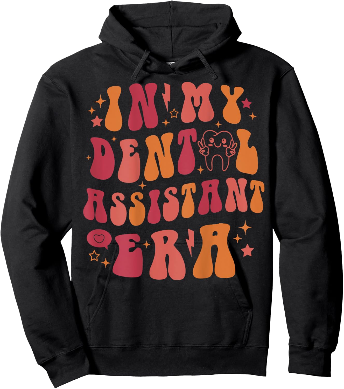 In My Dental Assistant Era, Dental Assistant (On Back) Hoodie - Hoodie | Black