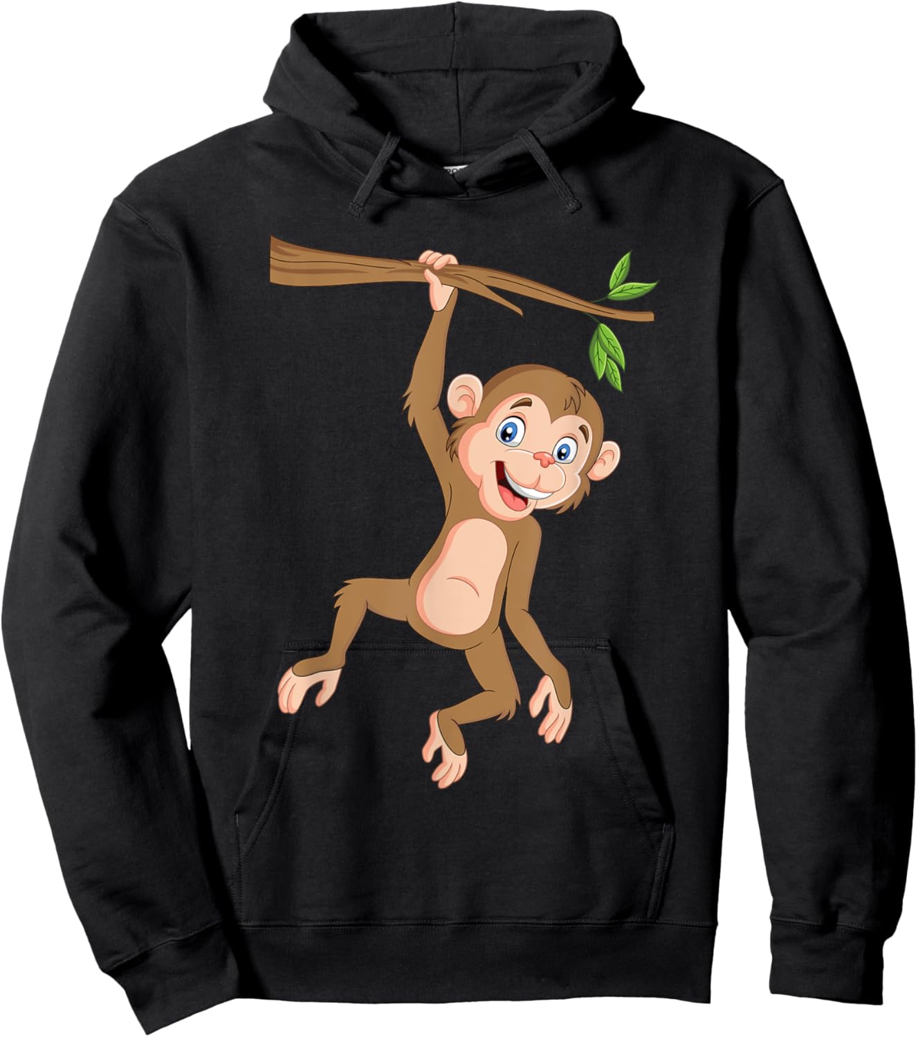Hanging Monkey - Monkeys Jungle Safari Primate Animal Lover Hoodie - Hoodie | Black
