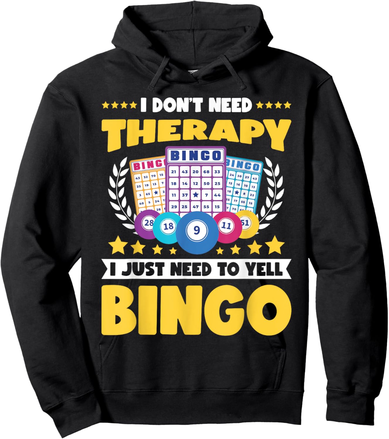 Bingo Player Lover Lucky Bingo Hoodie - Hoodie | Black