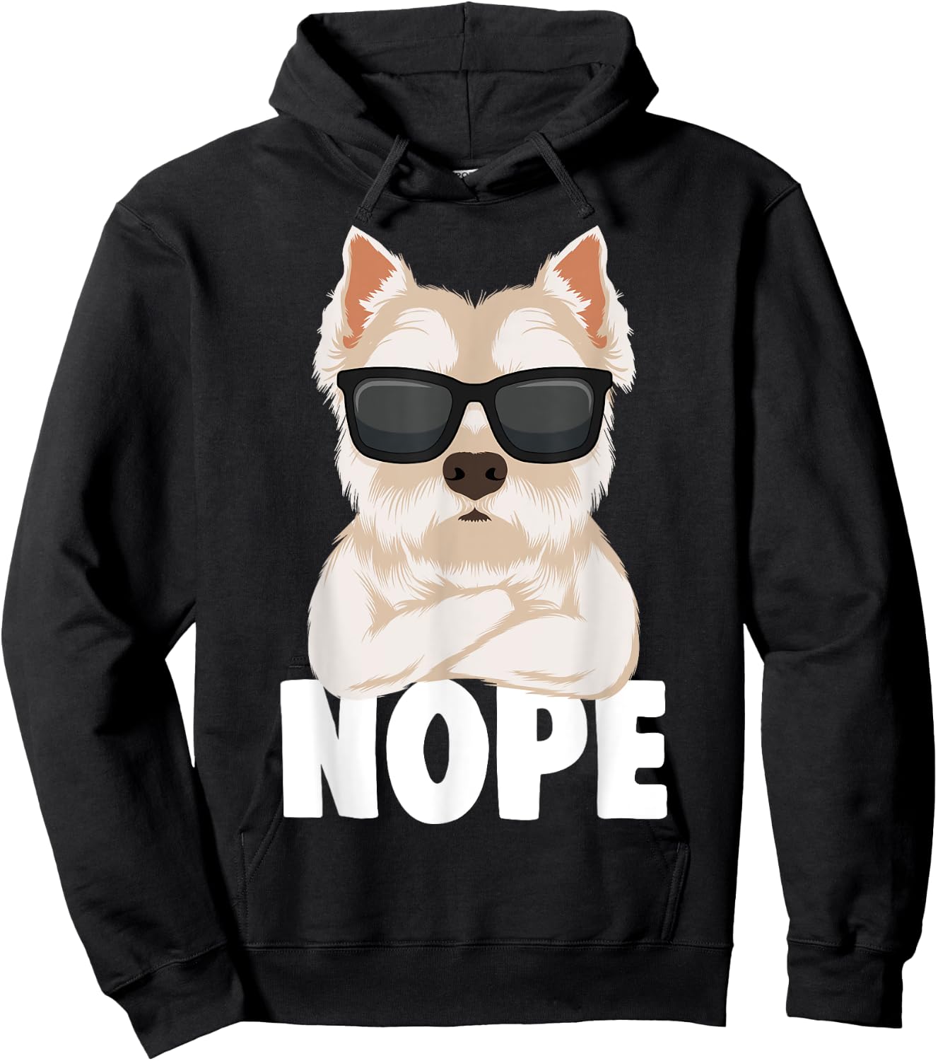 West Highland White Terrier Dog Westie Men Women Girls Kids Hoodie - Hoodie | Black