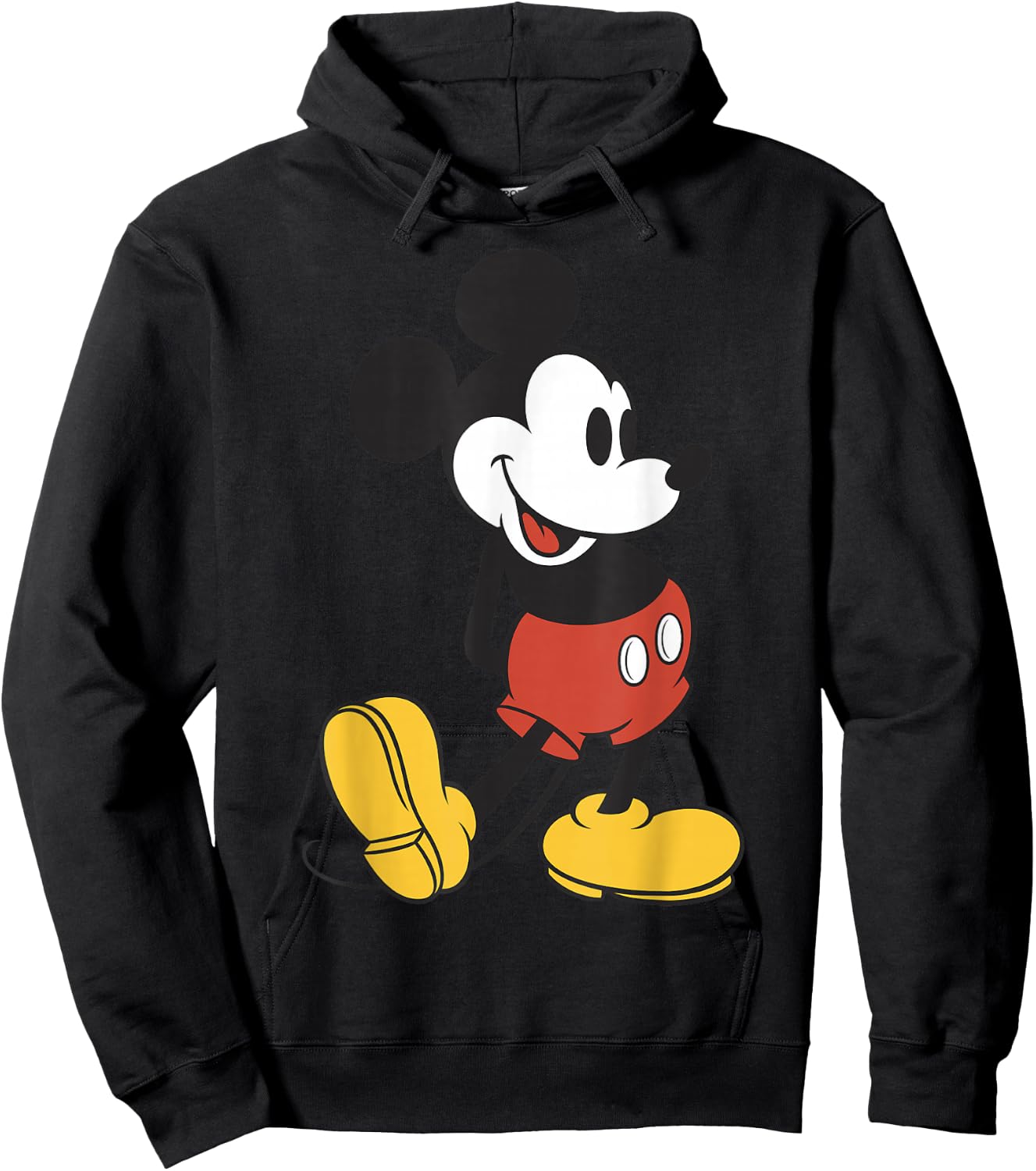 Disney Mickey Mouse Vintage Leg Kick Hoodie - Hoodie | Black