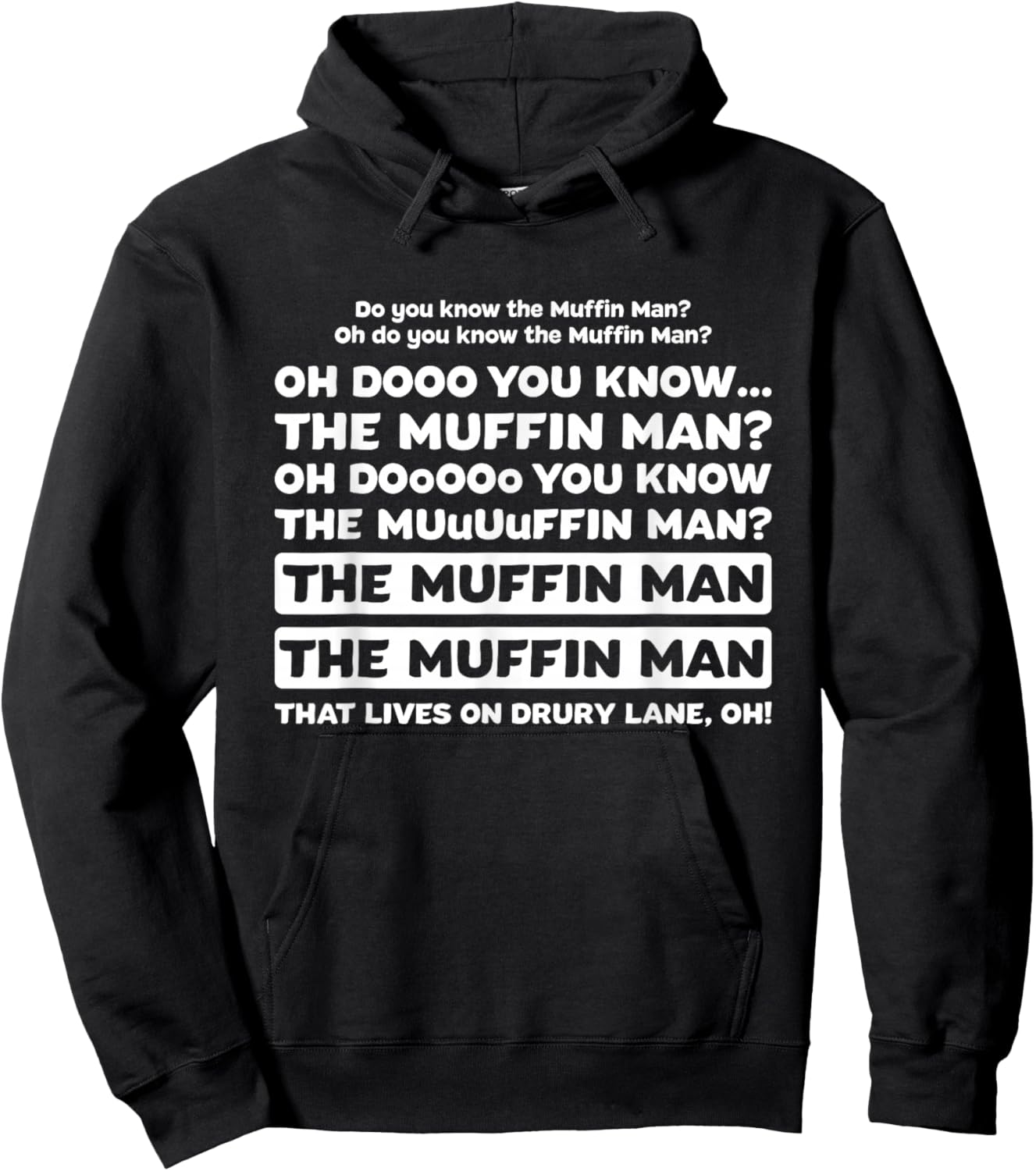 Funny do you know the muffin man Hoodie - Hoodie | Black