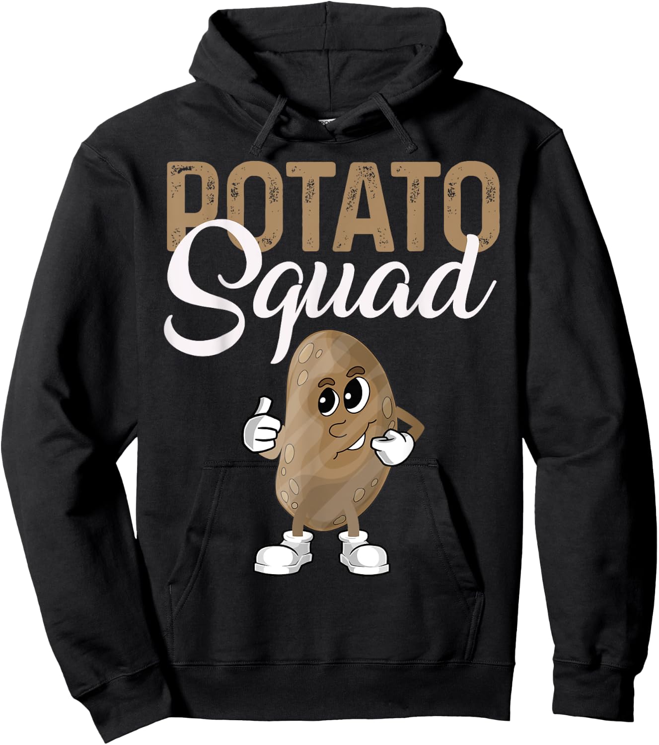 Cool Potato Squad Funny Potato Halloween Costume Vegan Team Hoodie - Hoodie | Black