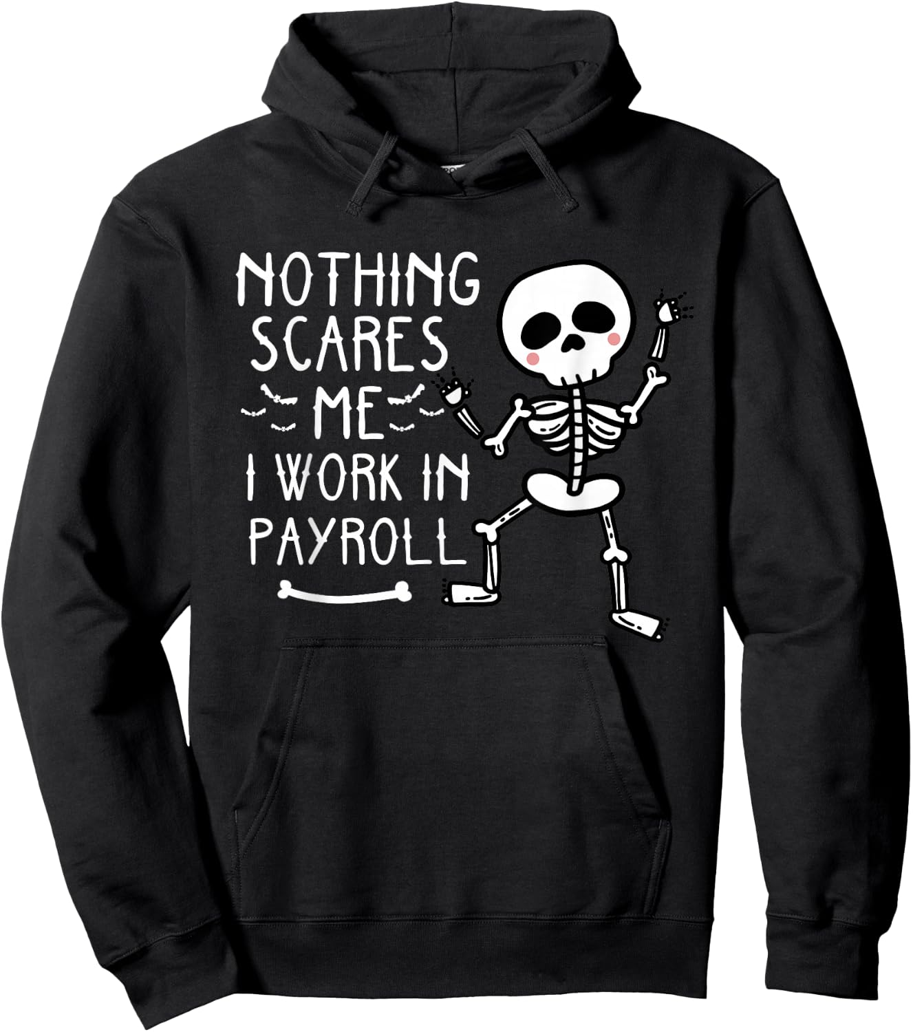 Funny Payroll Halloween Human Resources Dancing Skeleton Hoodie - Hoodie | Black