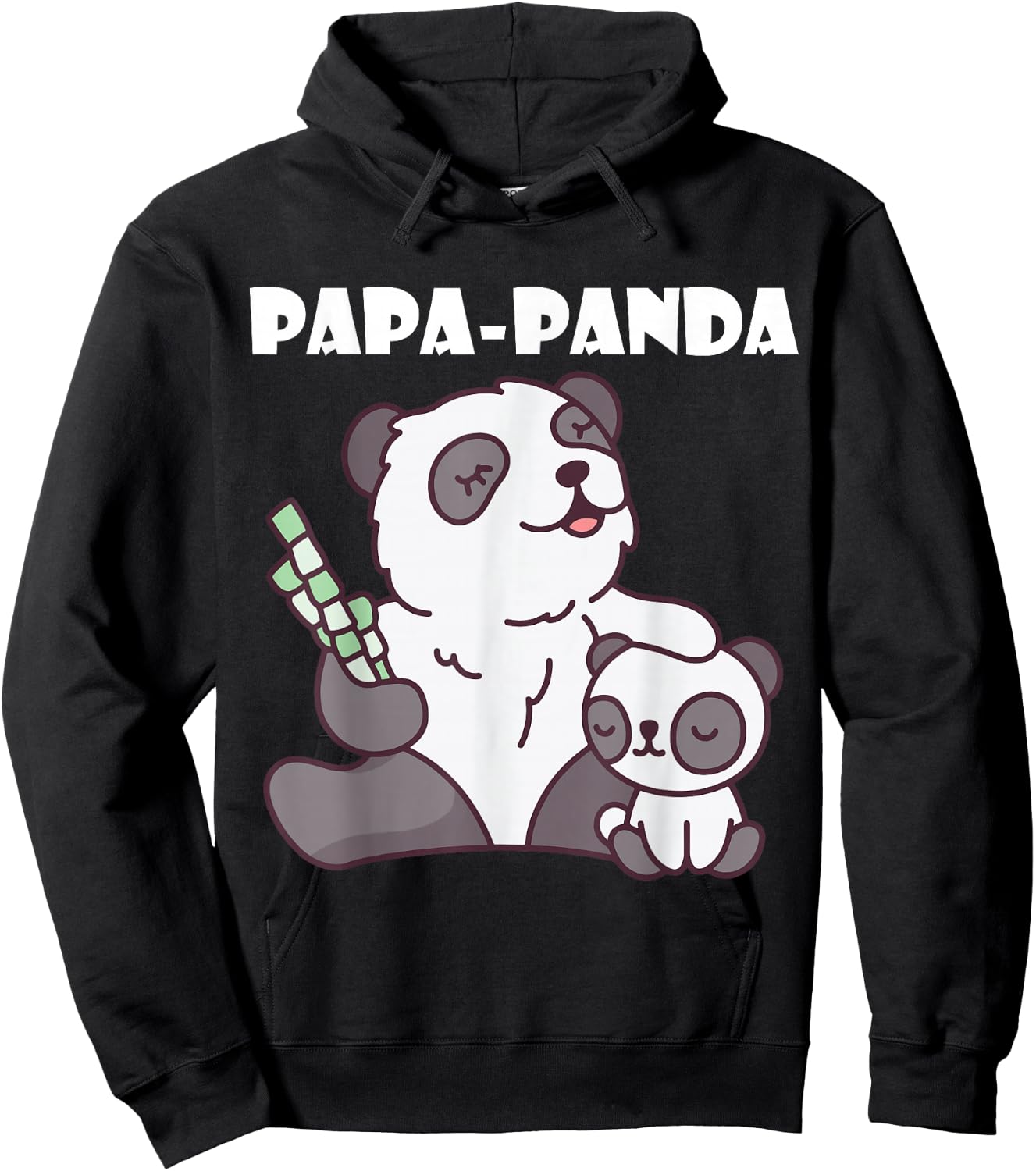Father's Day - Papa Panda Hoodie - Hoodie | Black