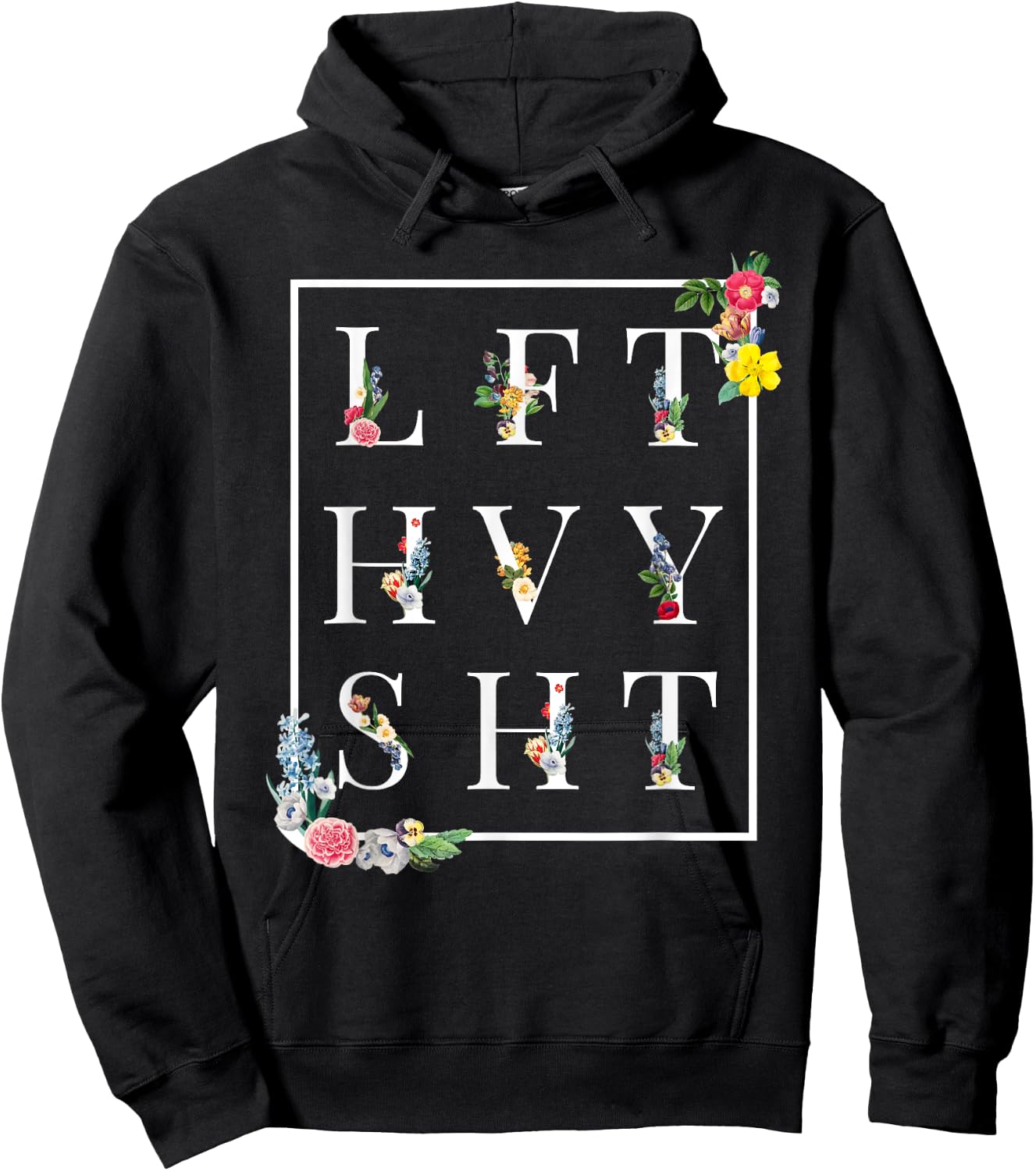 LFT HVY SHT Funny Gym Rat Workout Shirt Powerlifter Hoodie - Hoodie | Black
