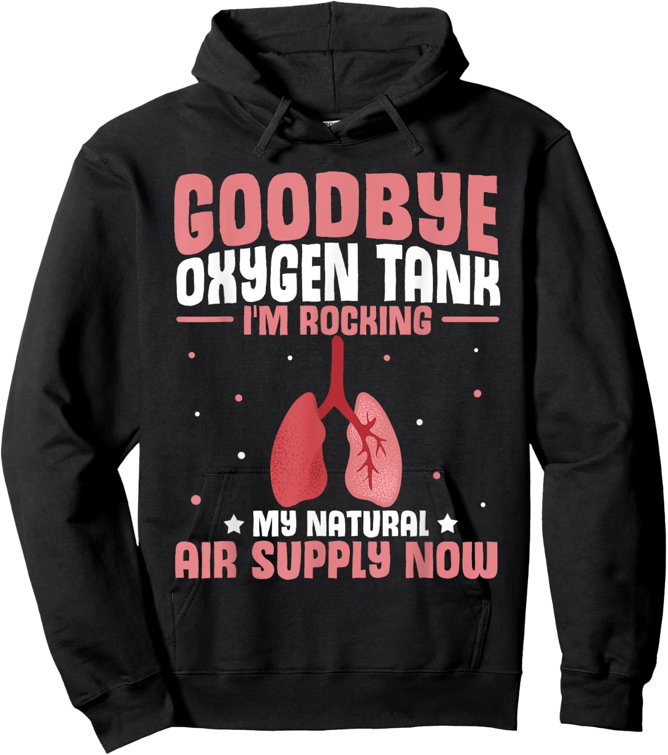 Organ Transplantation | Lung Transplant Survivor Hoodie - Hoodie | Black