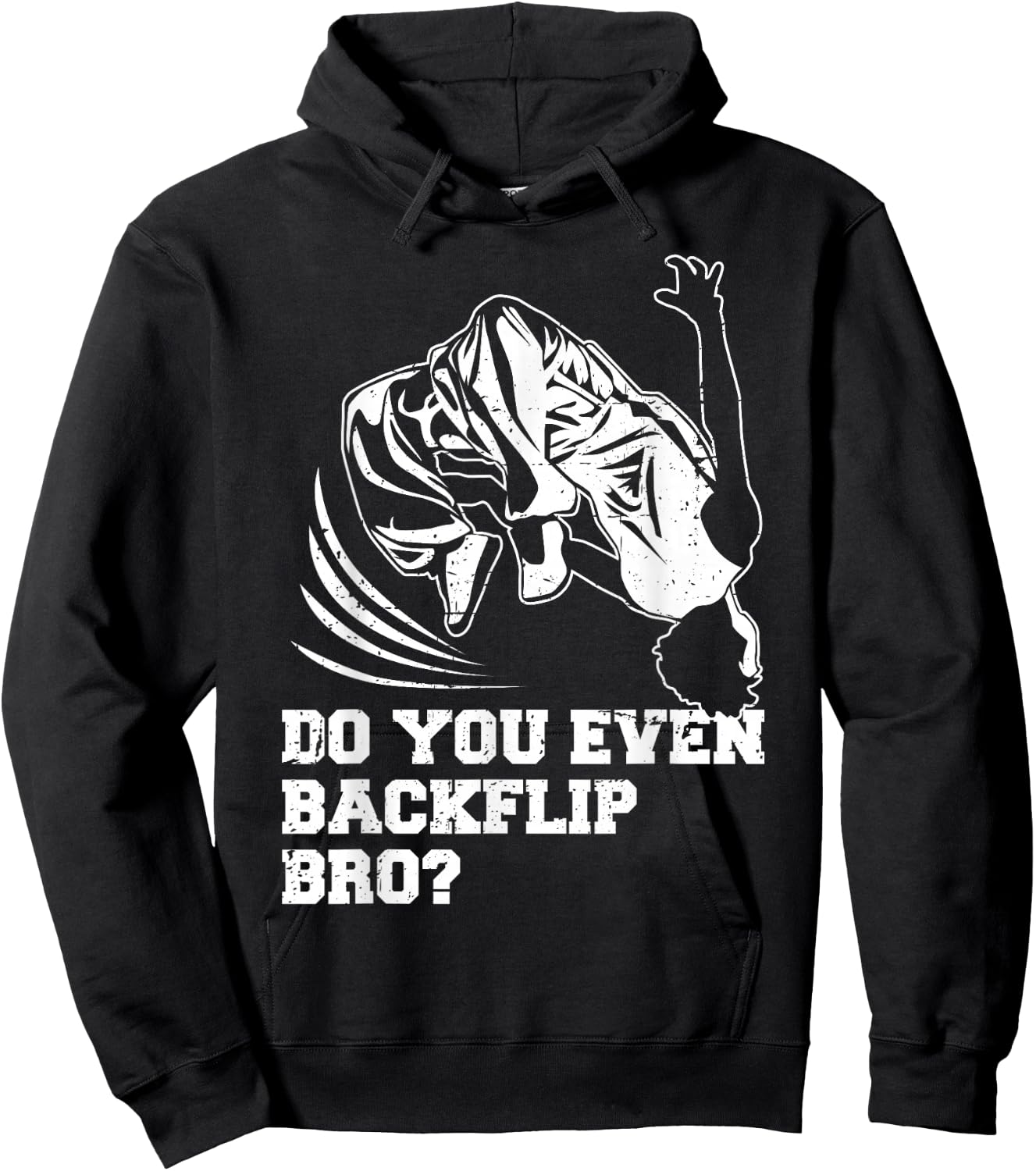 Backflip Parkour Freerunning Practitioner Boys Kids Hoodie - Hoodie | Black