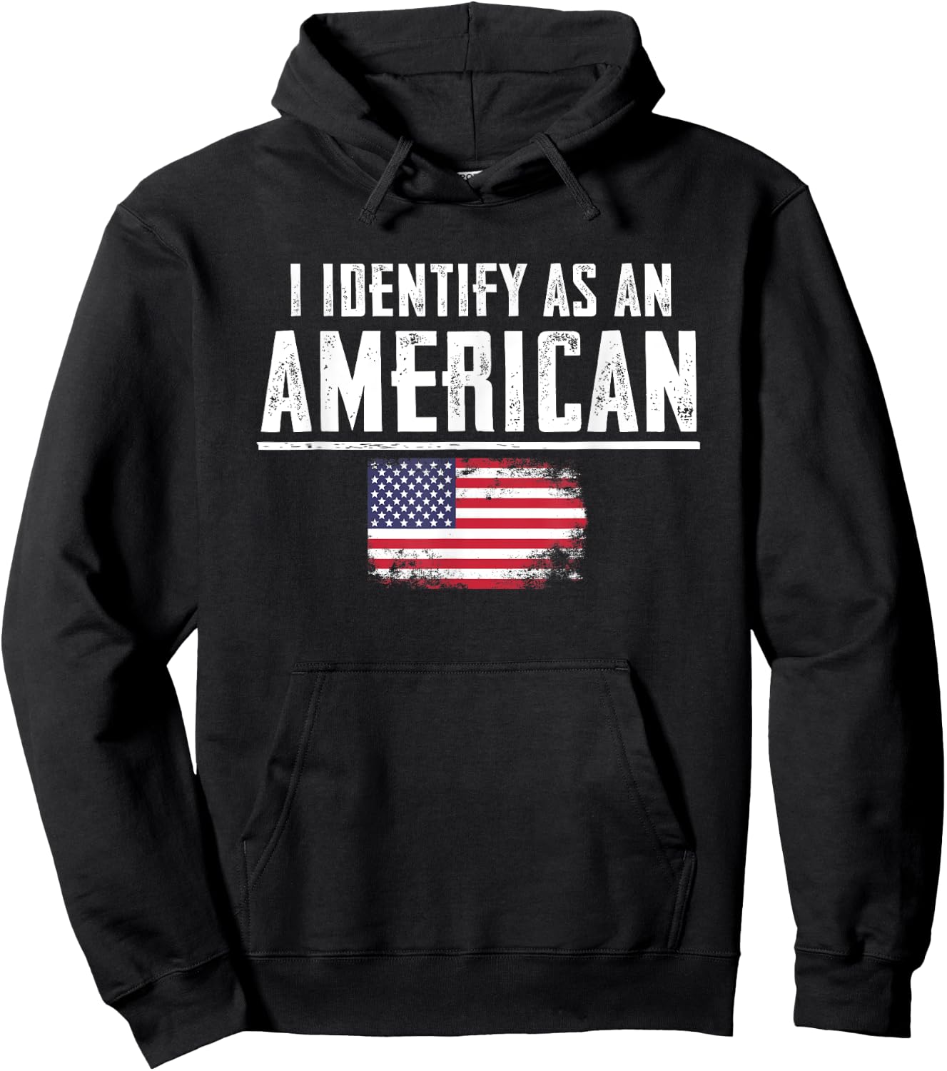 I Identify as an American Hoodie - Hoodie | Black
