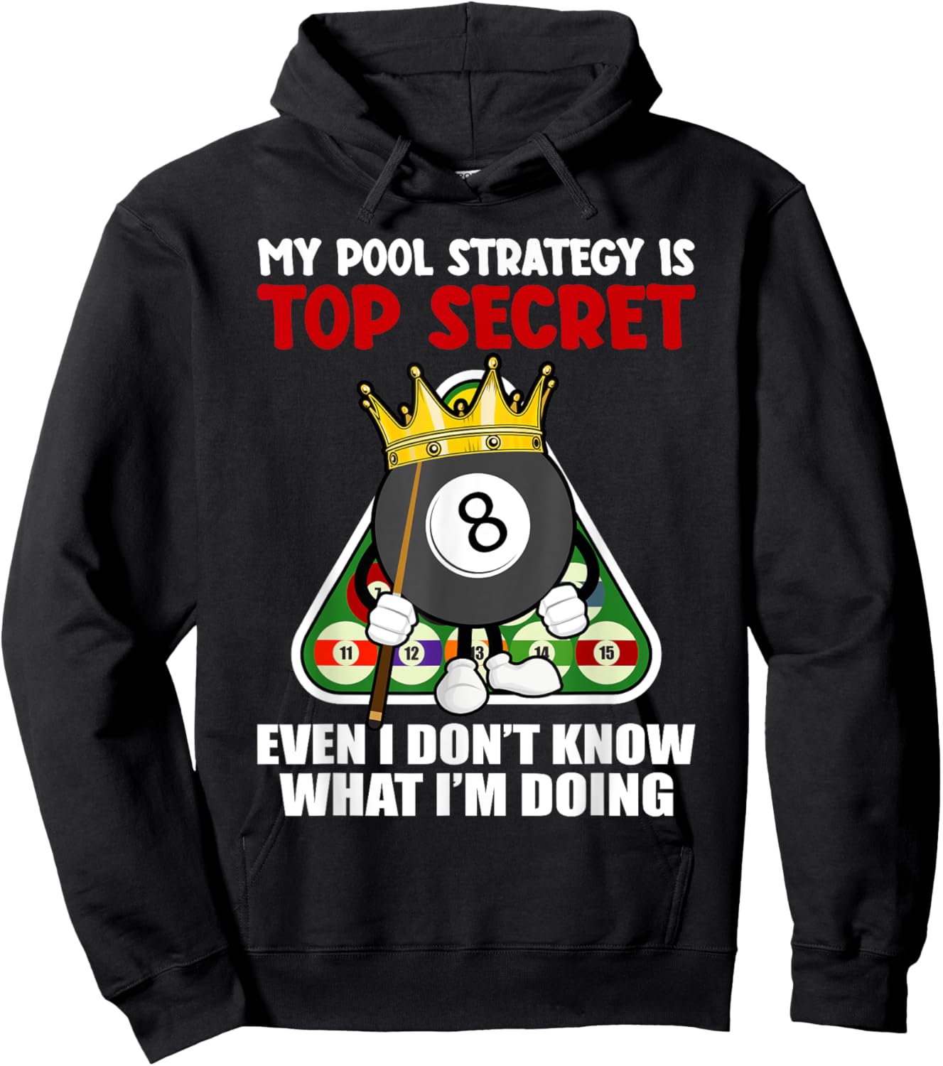 Funny Billiards Art Women Billiards Pool Players Hoodie - Hoodie | Black