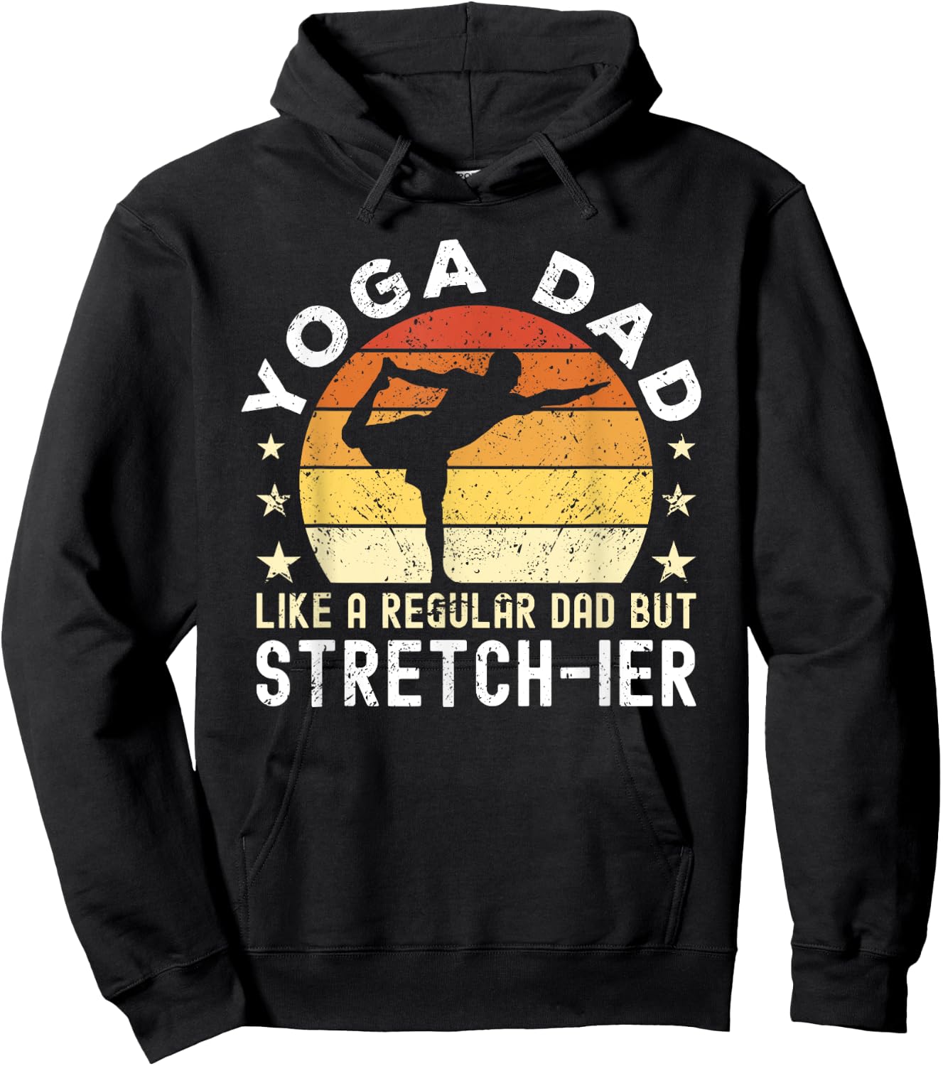 Yoga Dad Like a regular Dad but stretch-ier Dad Meditation Hoodie - Hoodie | Black