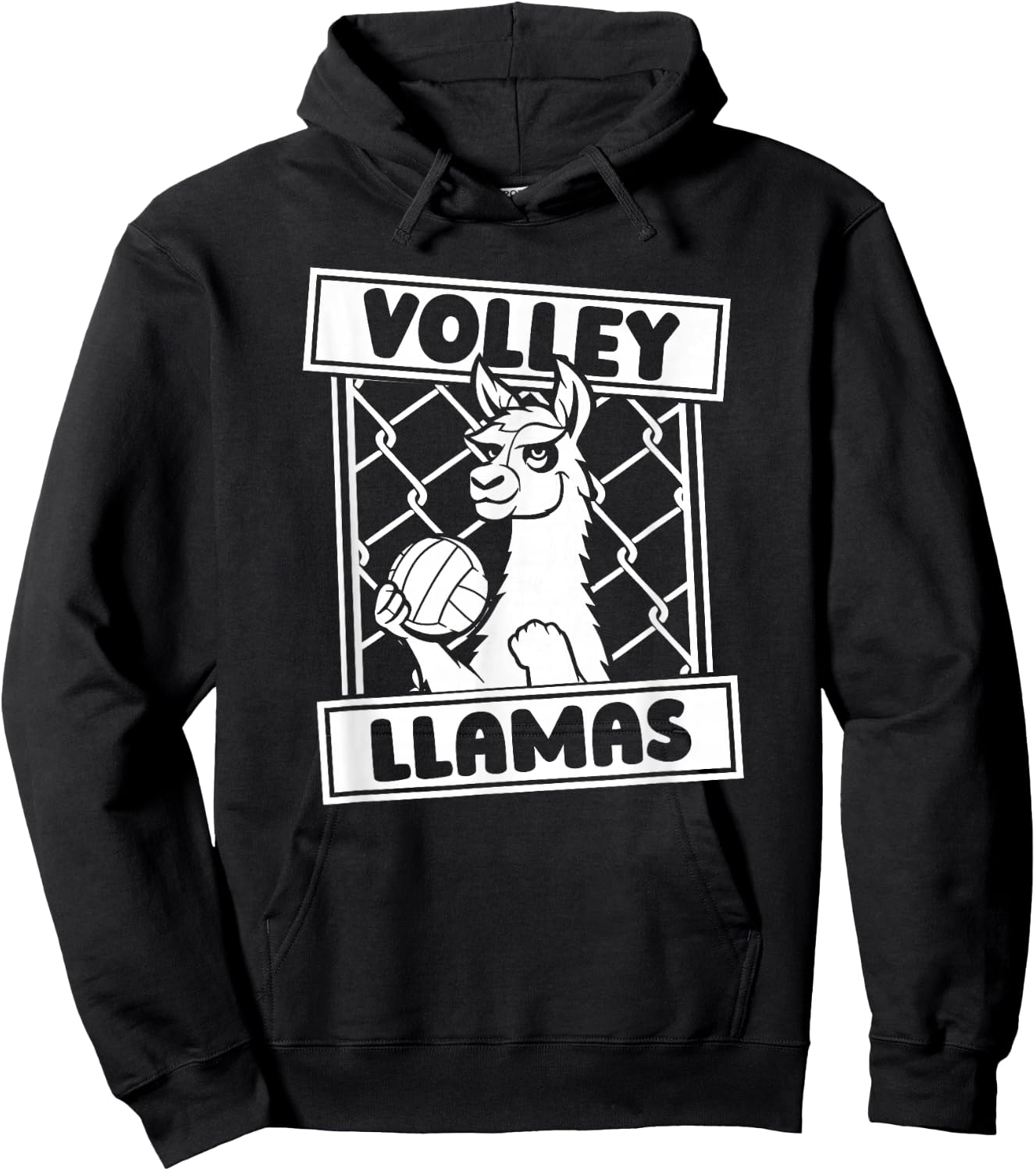 Volleyball Llama Vball - Beach Volley Llamas Hoodie - Hoodie | Black