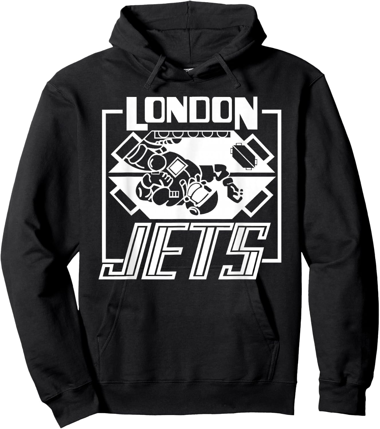London Jets Zero Gee Football Team Hoodie - Hoodie | Black