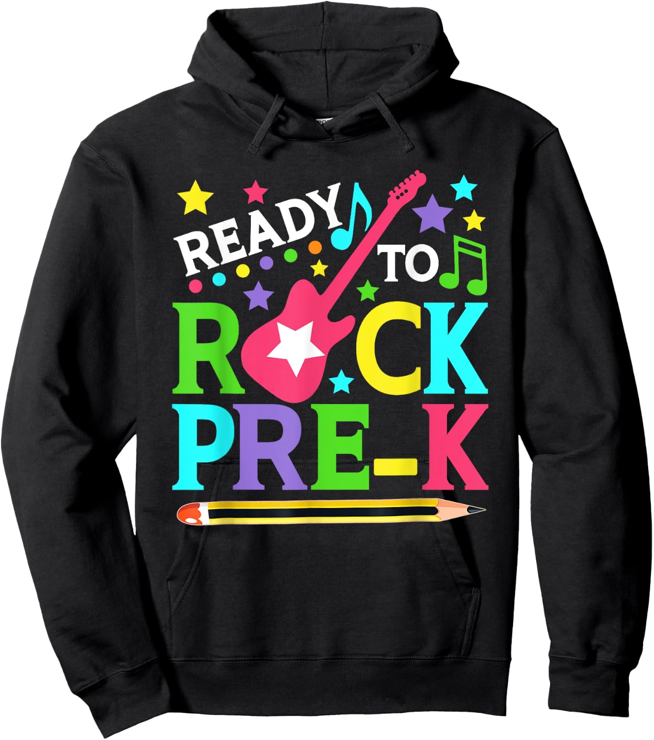 Ready To Rock Pre-k Shirt Back to School Teachers Kids Hoodie - Hoodie | Black
