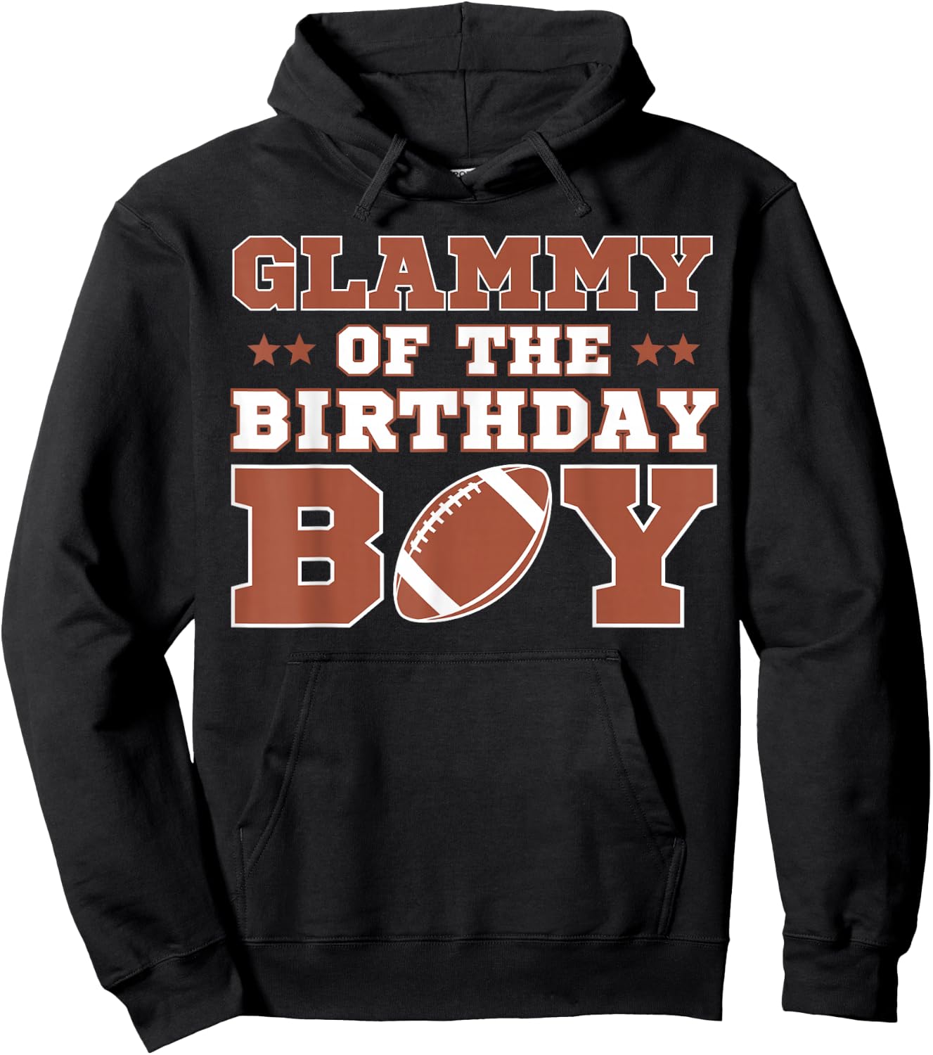 Glammy Of The Birthday Boy Football Kid 1st Bday Party Lover Hoodie - Hoodie | Black
