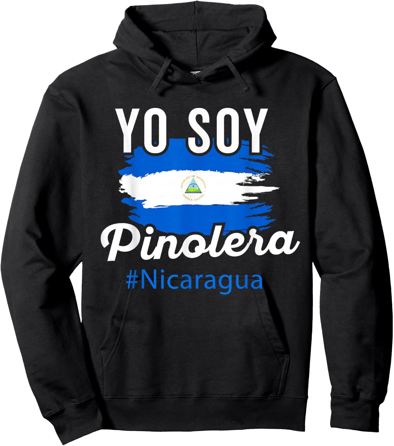Nicaragua Flag Camiseta Nicaraguan Women Mujer Pinolera Hoodie - Hoodie | Black
