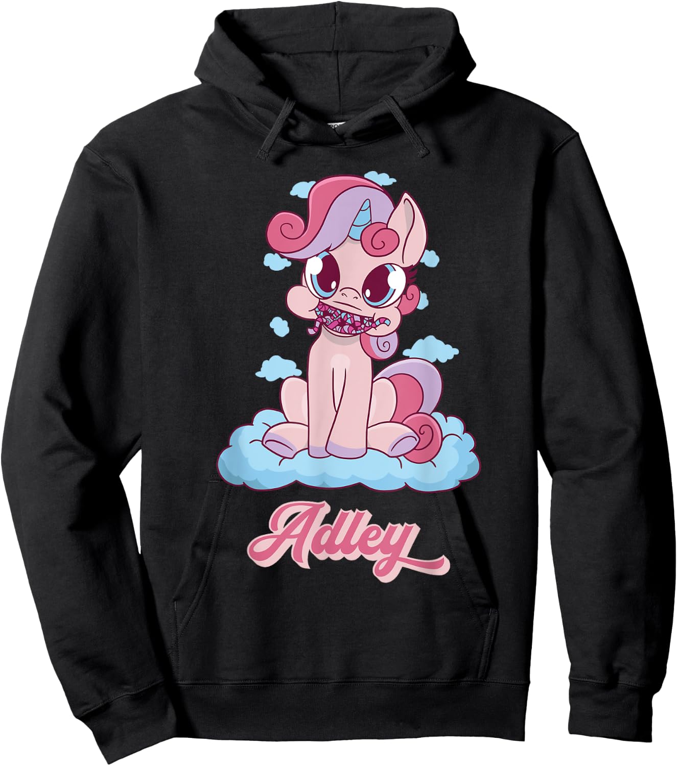 Adley Merch Unicorn Design Hoodie - Hoodie | Black